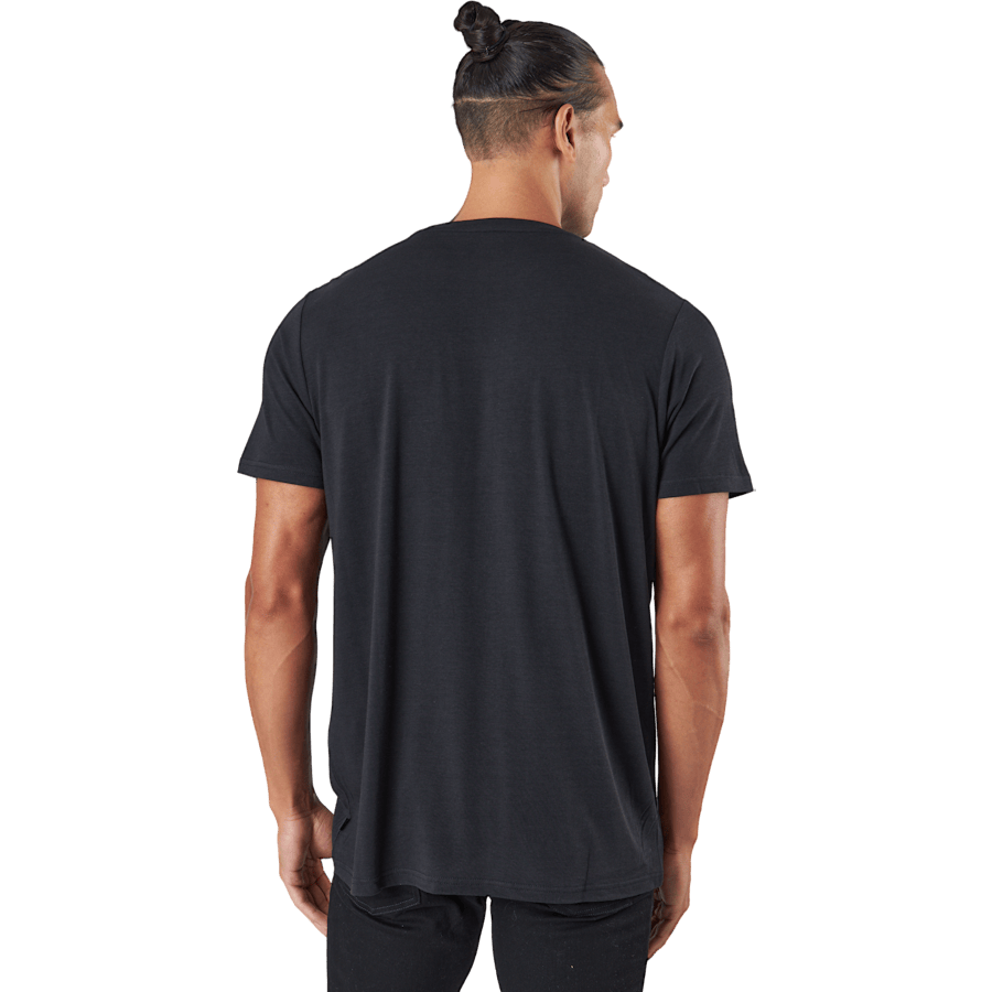 R-neck Tee Bamboo Black - Bild 3