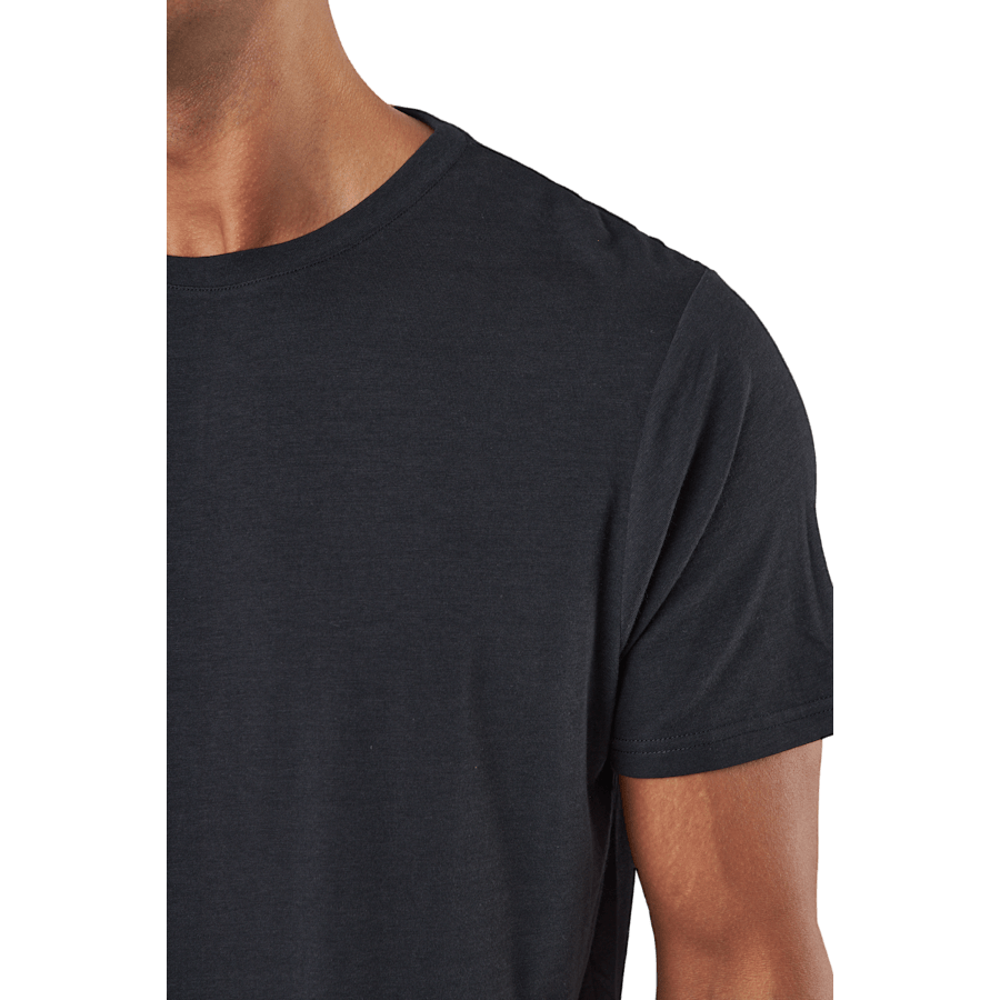 R-neck Tee Bamboo Black - Bild 4