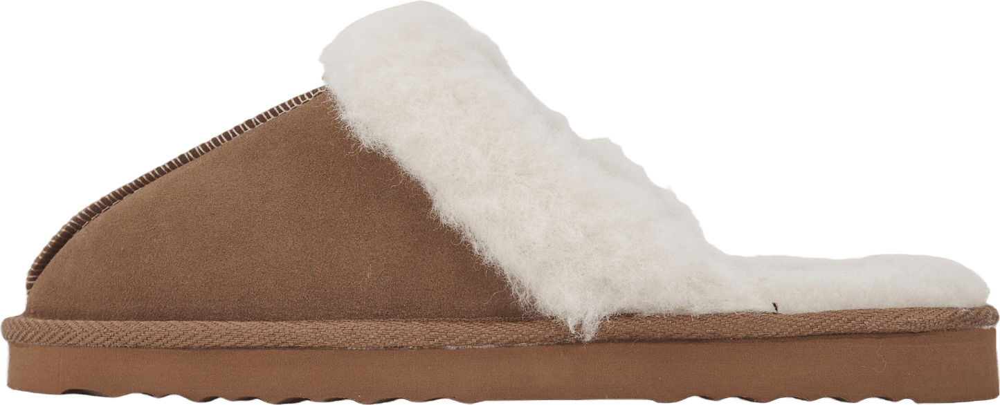 Tamara W Warm Leather Slipper Sudan Brown, Female, Shoes, Sandals and Slippers, EU 38