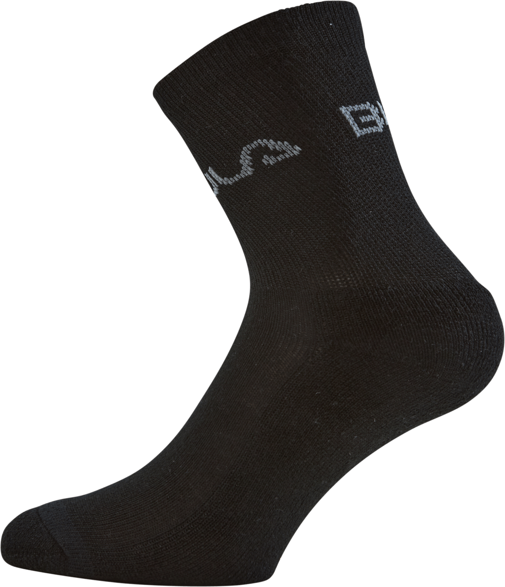 Junior 2pk Wool Sock Black, Unisex, Kleding, Sokken, Zwart, XS/S