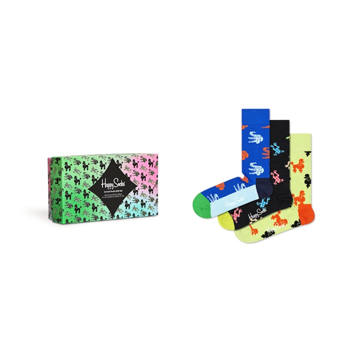 3-pack Animal Socks Gift Set 200, Unisex, Abbigliamento, Calzini, Multi colore, 41-46