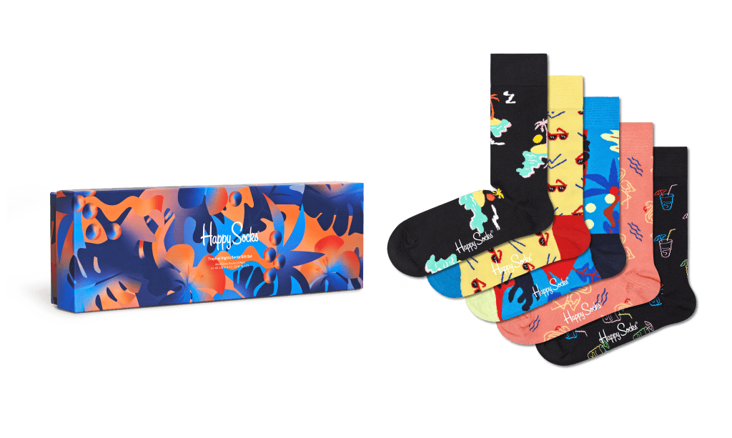 5-pack Tropical Night Socks Gi 200, Unisex, Odzież, Skarpety, styl życia, Wielokolorowy, 41-46