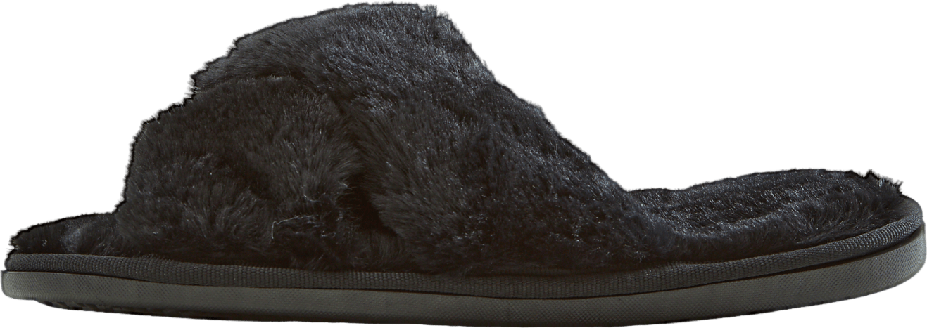 Brahny W Plush Slipper Black