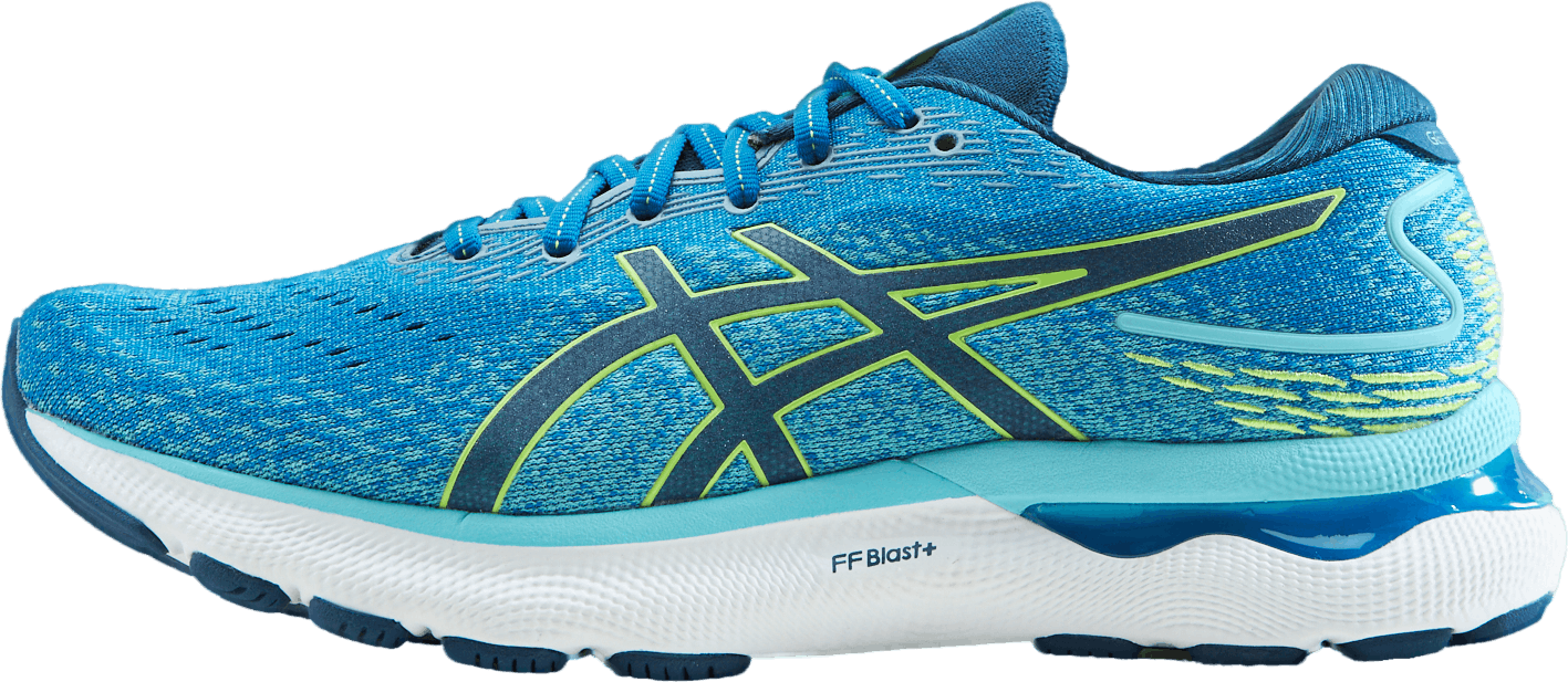 Gel-nimbus 24 Lake Drive/hazard Green, Male, Sapatos, Tênis de corrida, Corrida, Azul, EU 44