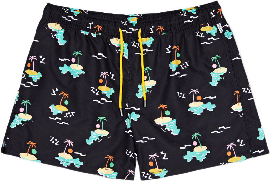 Island In The Sun Swim Shorts Black/multi