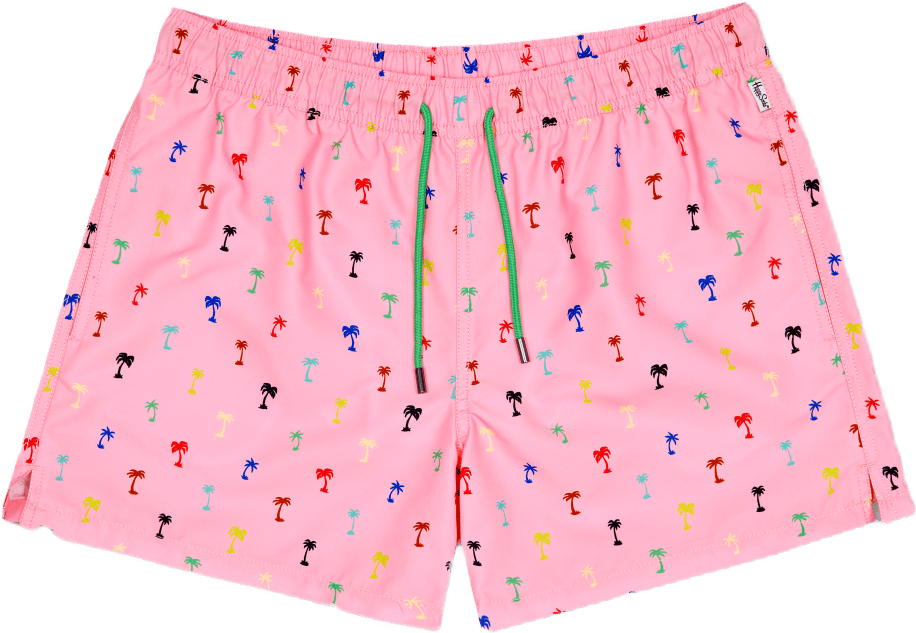 Palm Swim Shorts Medium Pink