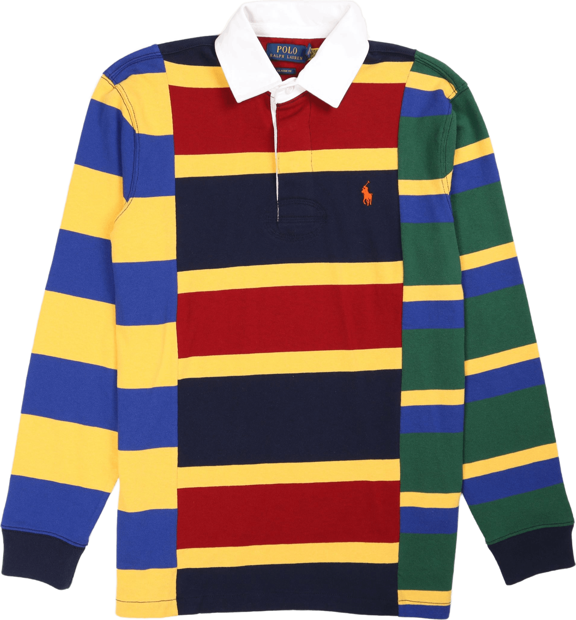 Classic Fit Striped Jersey Rugby Shirt Holiday Red Multi, Male, Apparels, hoodies and sweatshirts, Red, L