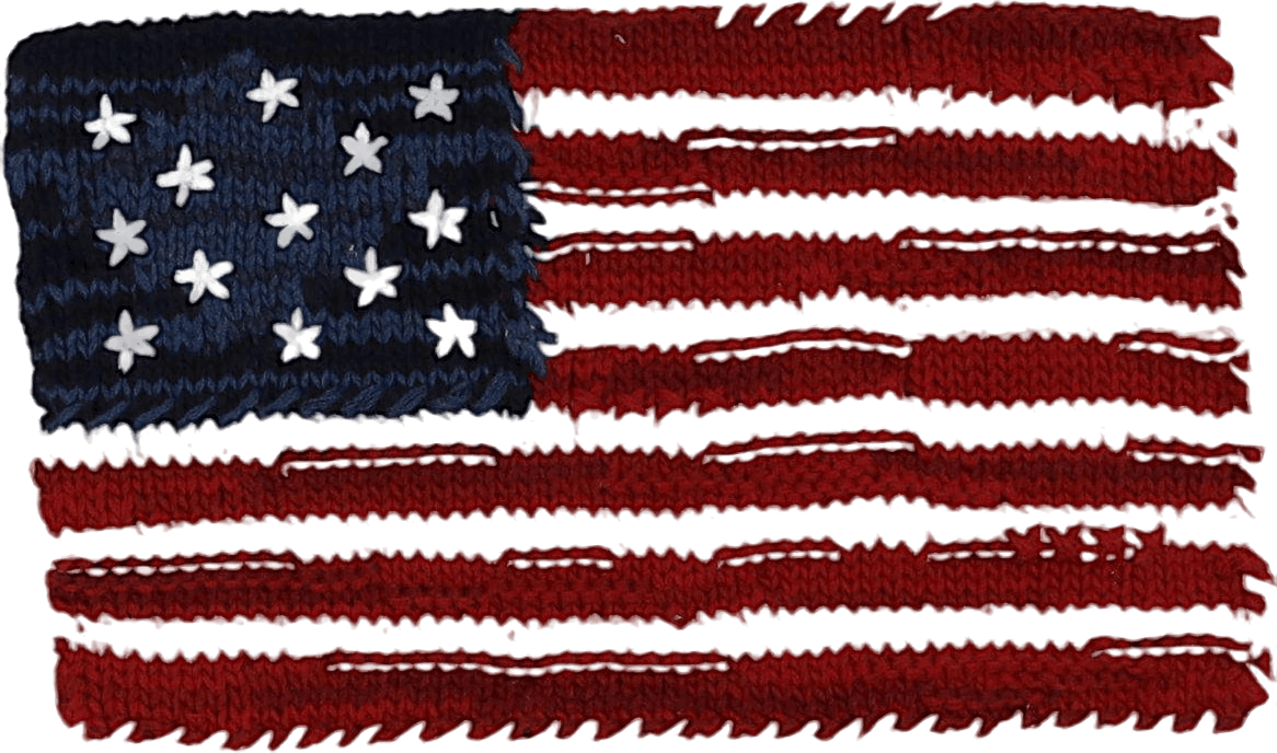 Cotton-Blend Flag Sweater