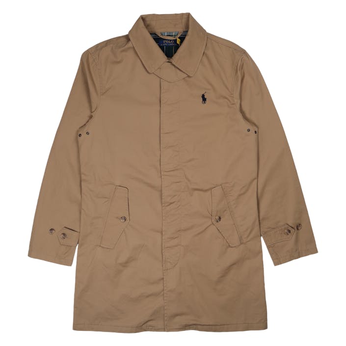 Twill Walking Coat Luxury Tan, Male, Vêtements, vestes, Beige, S