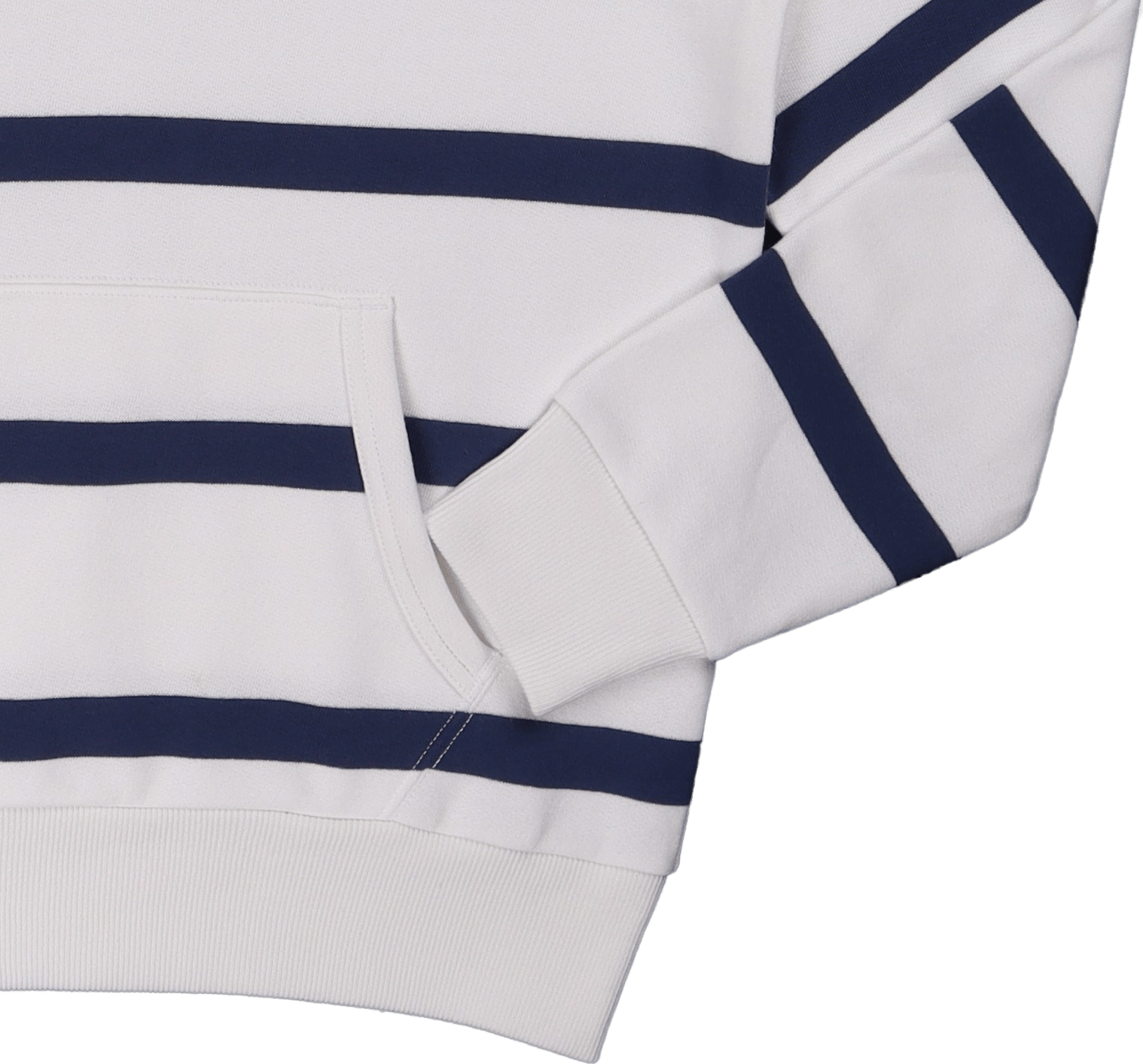 The RL Fleece Striped Rugby White/Light Navy - Bild 3