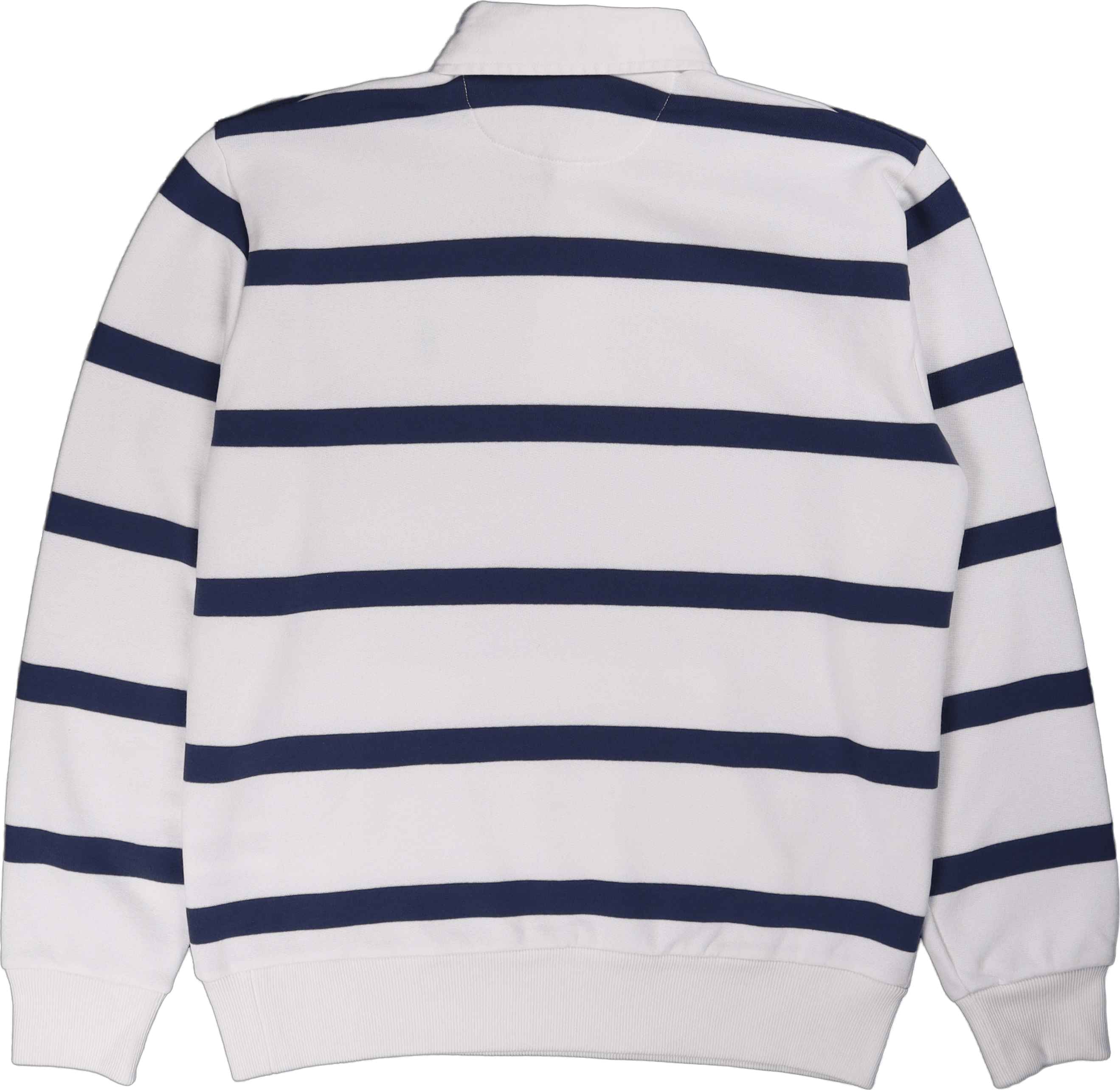 The RL Fleece Striped Rugby White/Light Navy - Bild 4