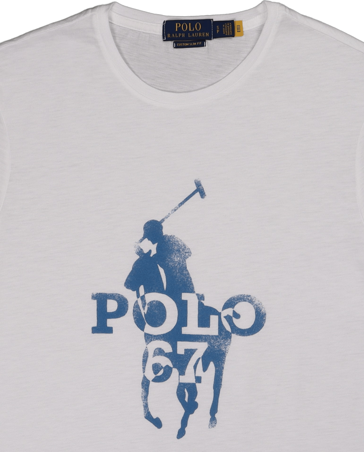 Custom Slim Fit Big Pony Logo T-Shirt White - Bild 2