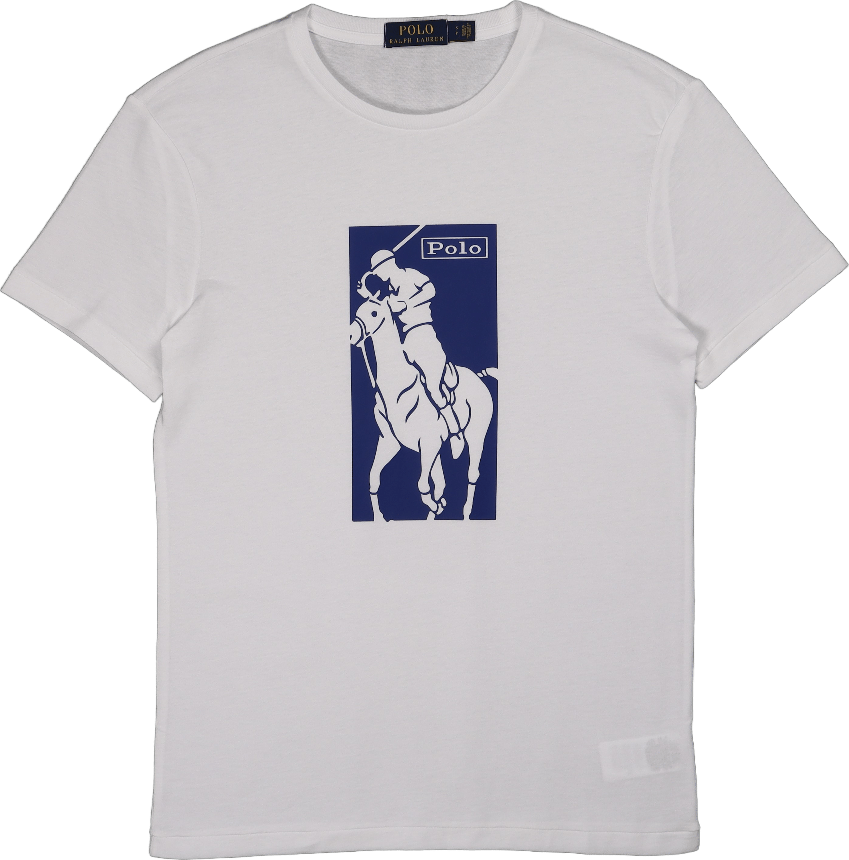 Custom Slim Fit Big Pony Logo T-Shirt White