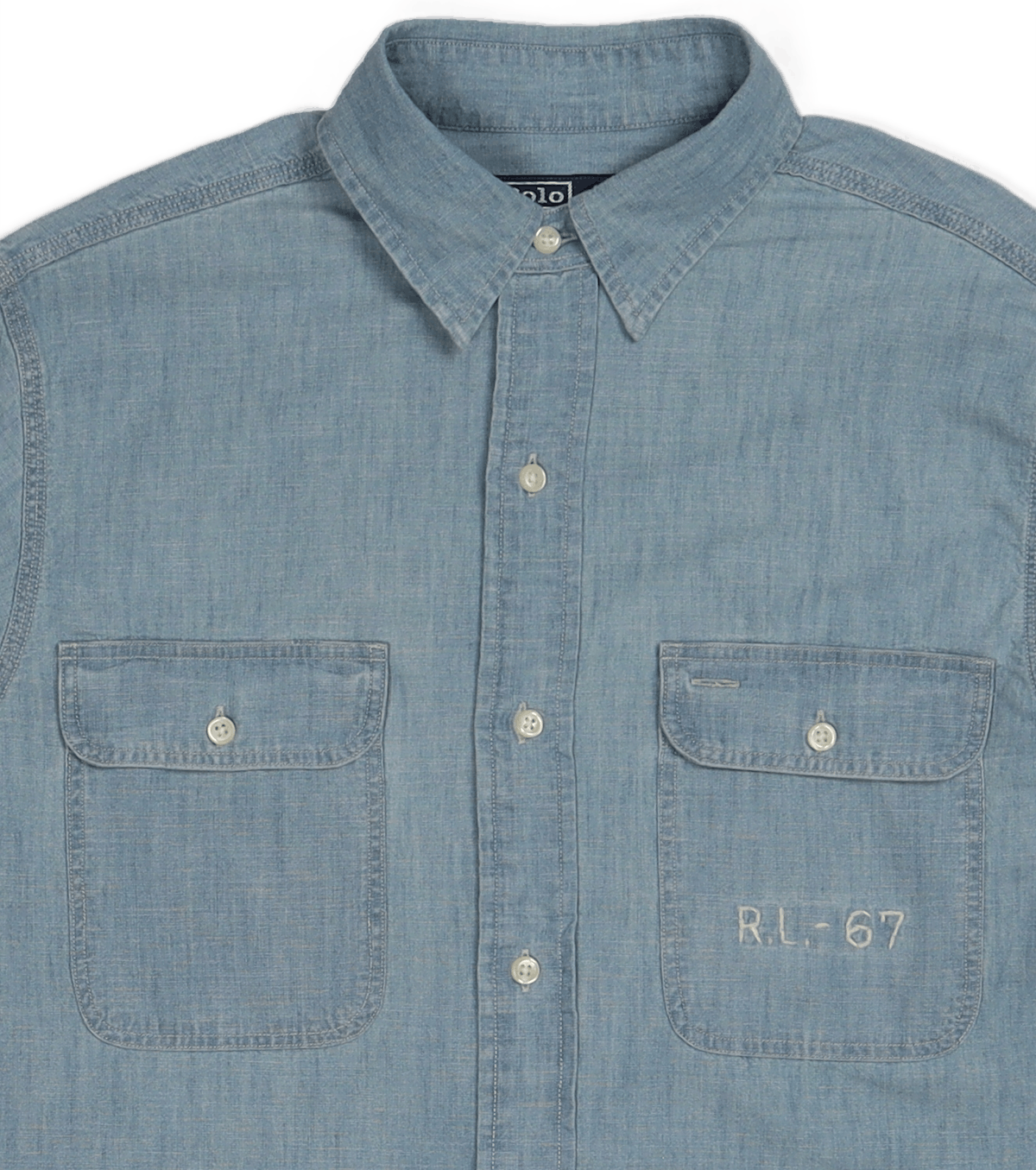 Classic Fit Flag Chambray Workshirt