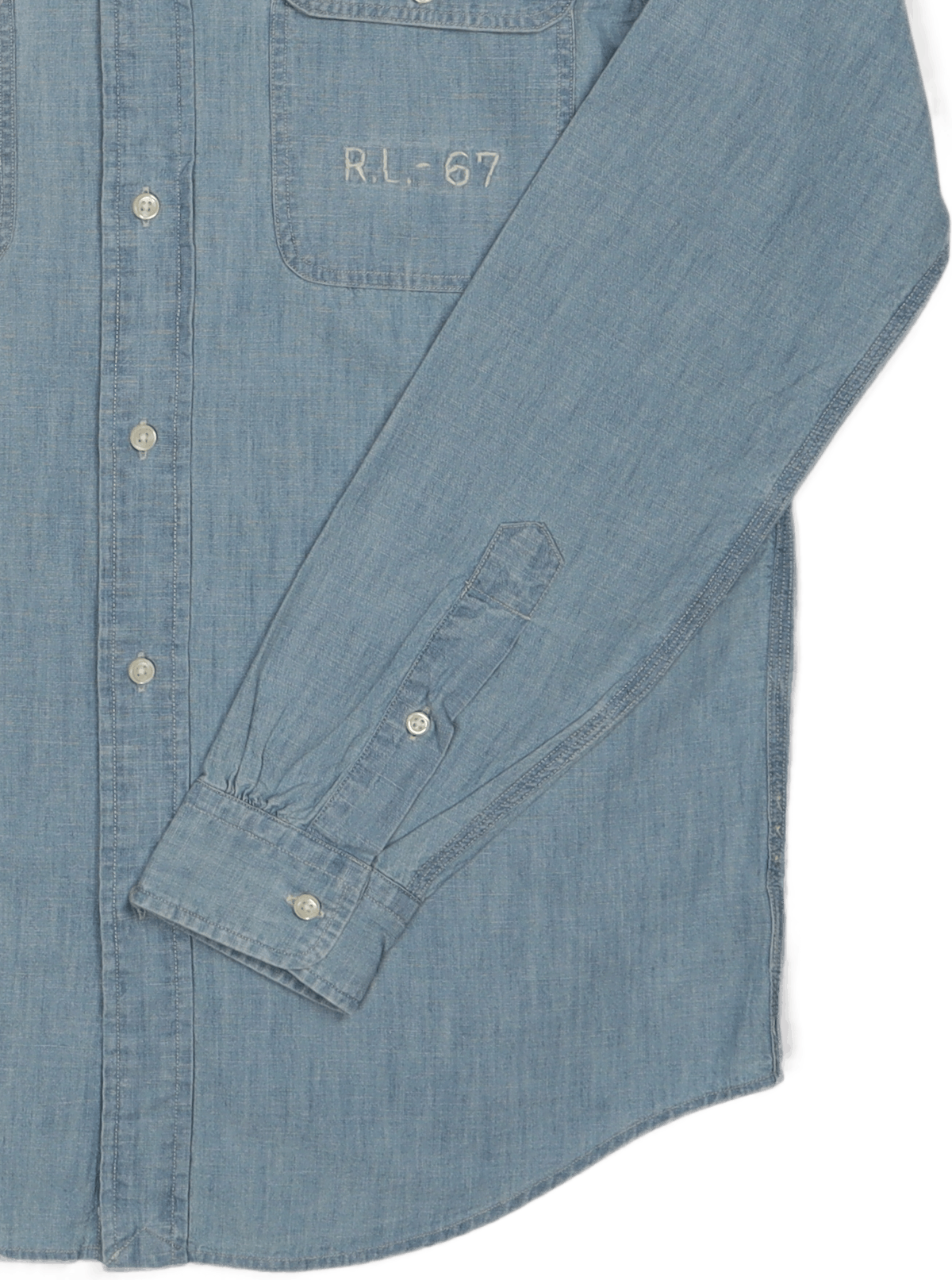 Classic Fit Flag Chambray Workshirt