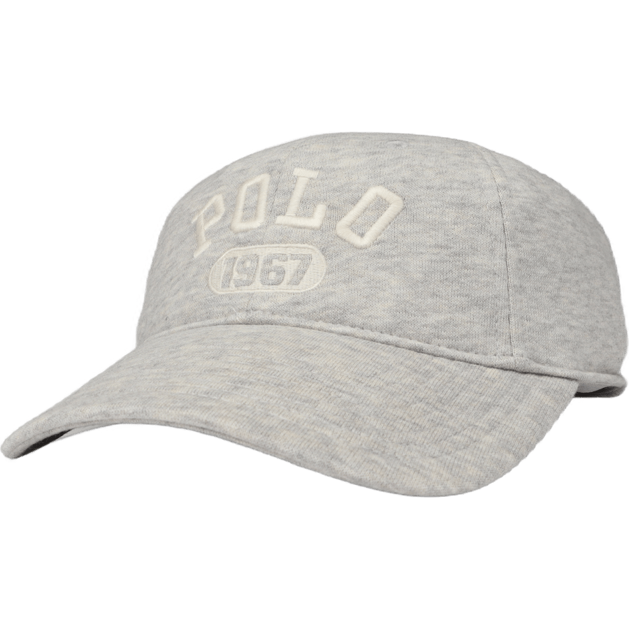 Logo Fleece Fitted Ball Cap Light Sport Heather