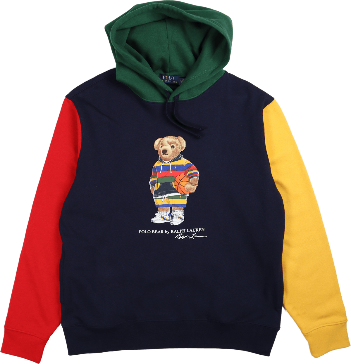 Polo Bear Color-Blocked Fleece Hoodie