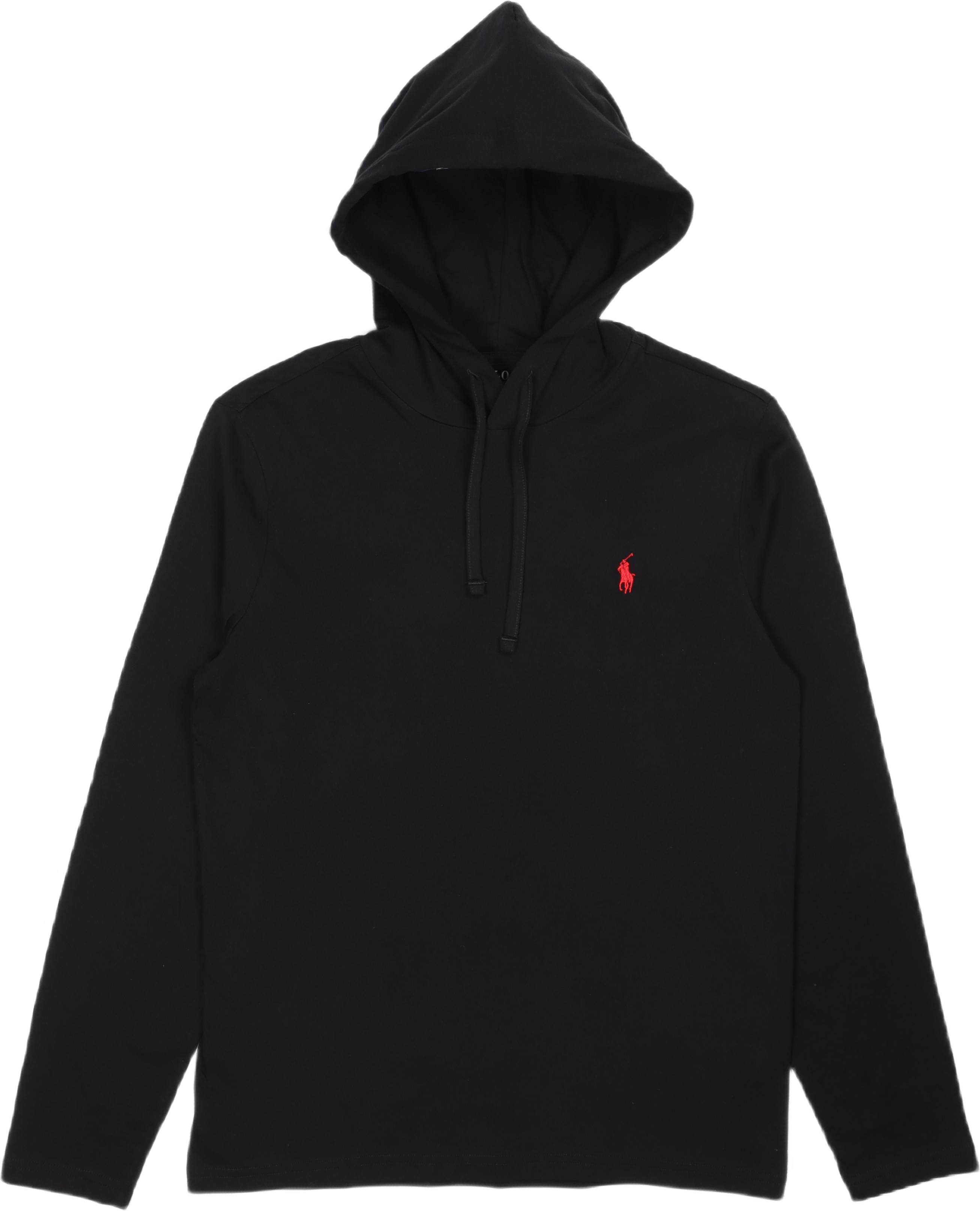 Jersey Hooded T-Shirt Polo Black