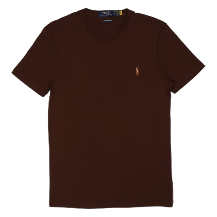 Custom Slim Fit Soft Cotton T-Shirt American Brown, Male, Odevy, Tričko, Čierna, XL