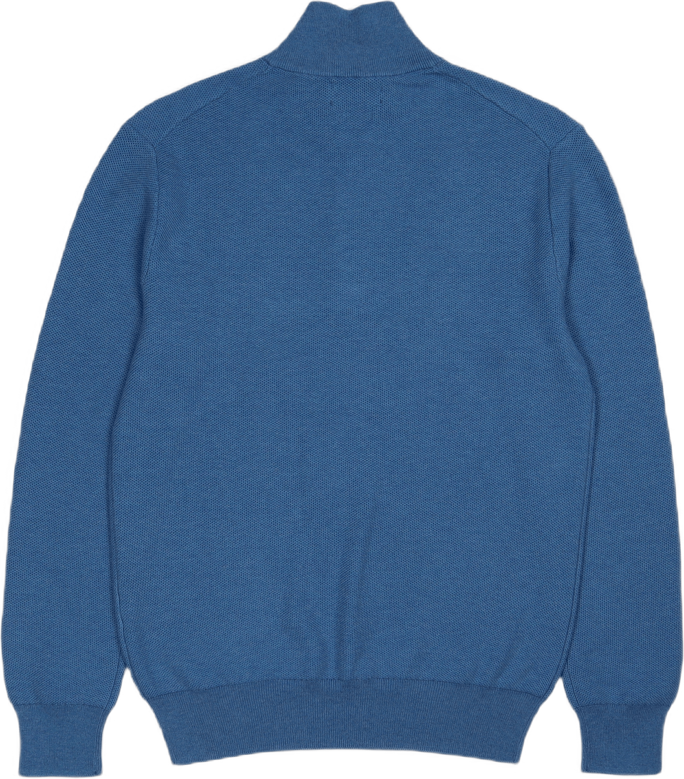 Mesh-Knit Cotton Quarter-Zip Sweater Withdraw Blue Heather - Bild 4