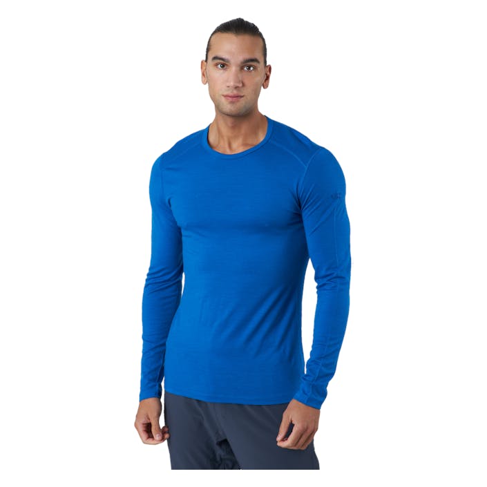 Men 200 Oasis Ls Crewe Lazurite, Male, Kleding, basis lagen, Alpine sporten, Blauw, S