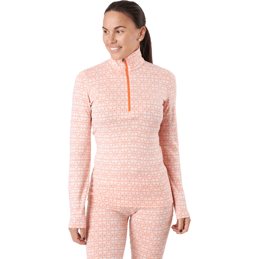 Women 250 Vertex Ls Half Zip A Snow/flash/j