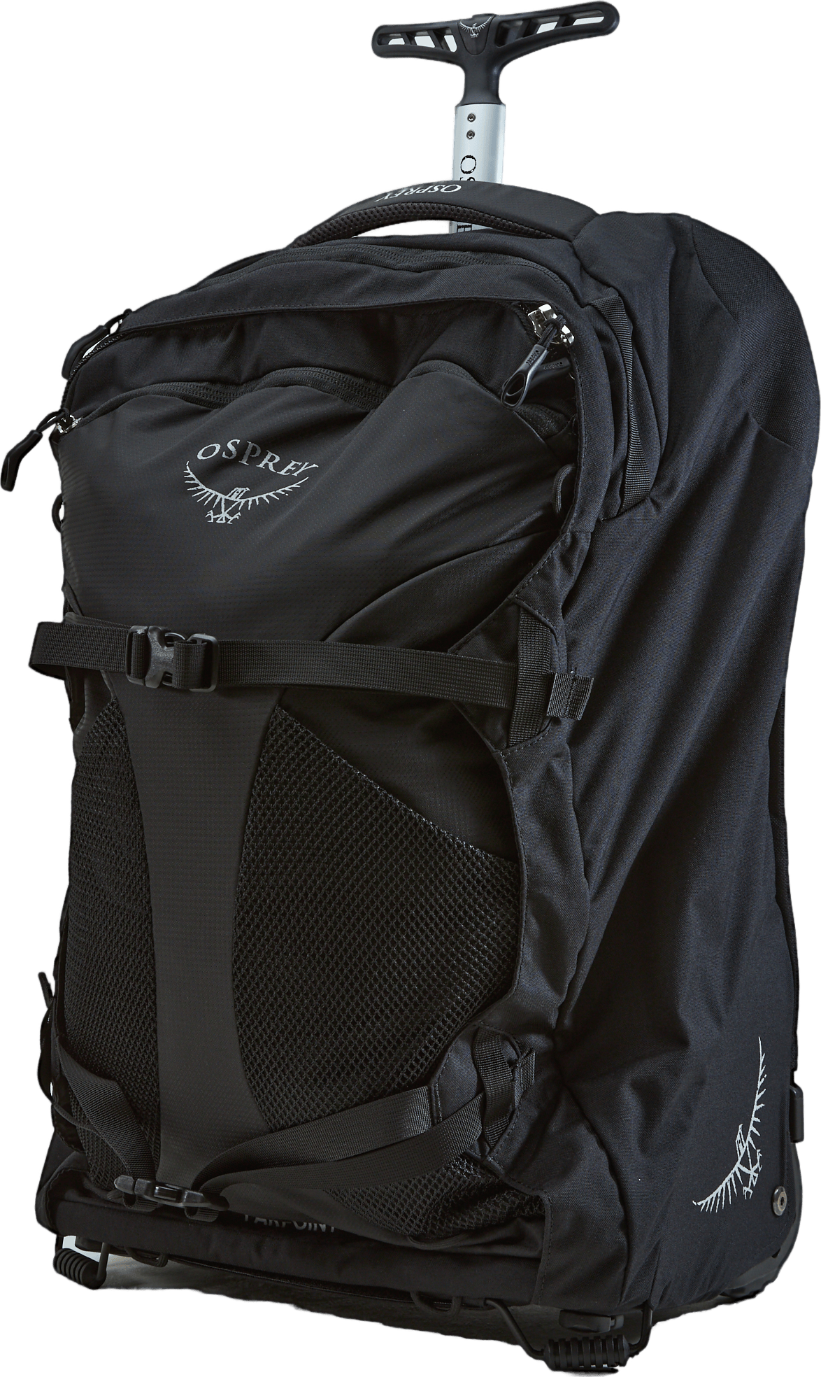 Farpoint Wheels 36 Black, Unisex, Ekwipunek, torby i plecaki, Czarny, ONESIZE