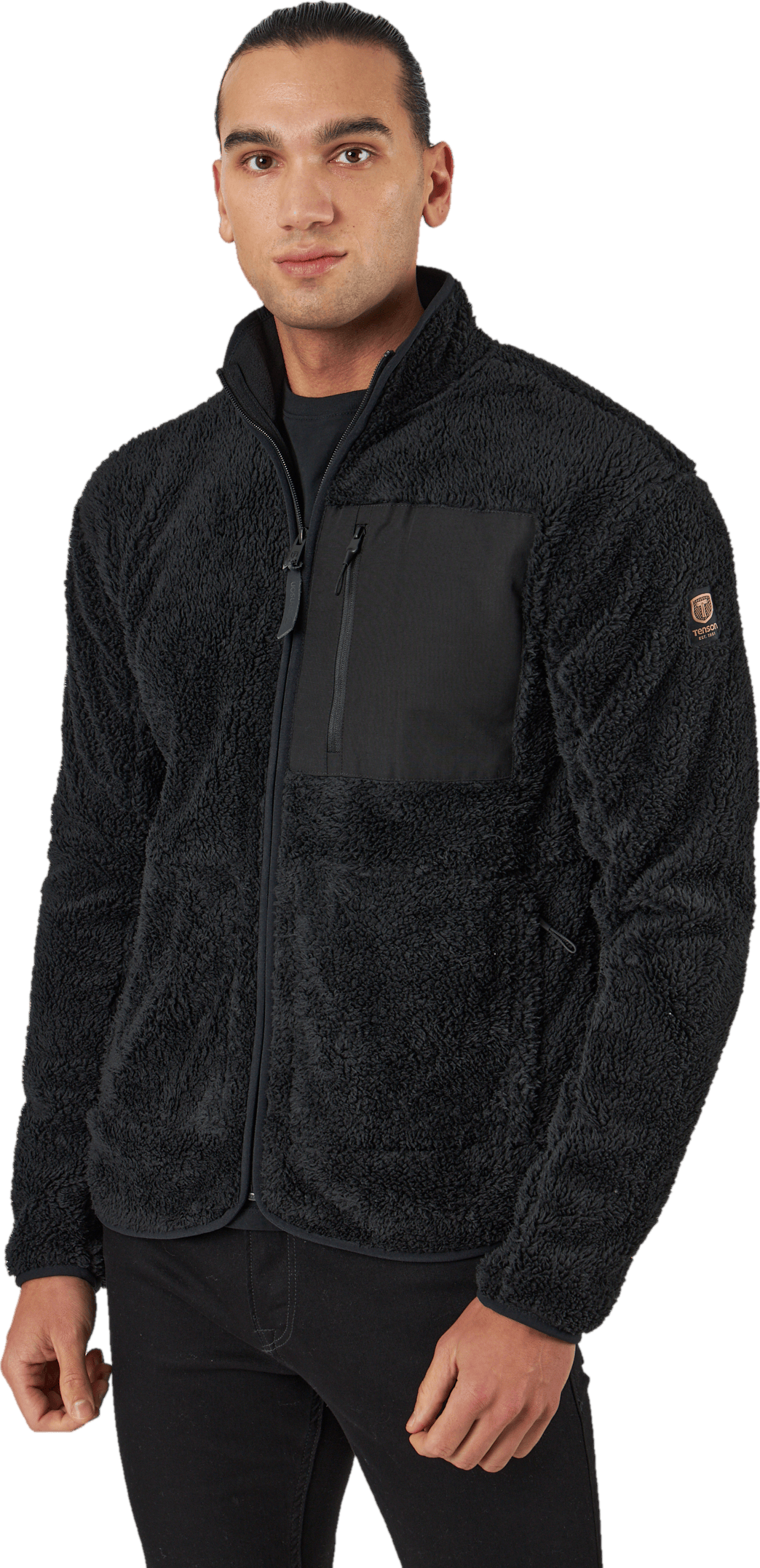 Thermal Pile Zip J M Black, Male, Ropa, chaquetas, L