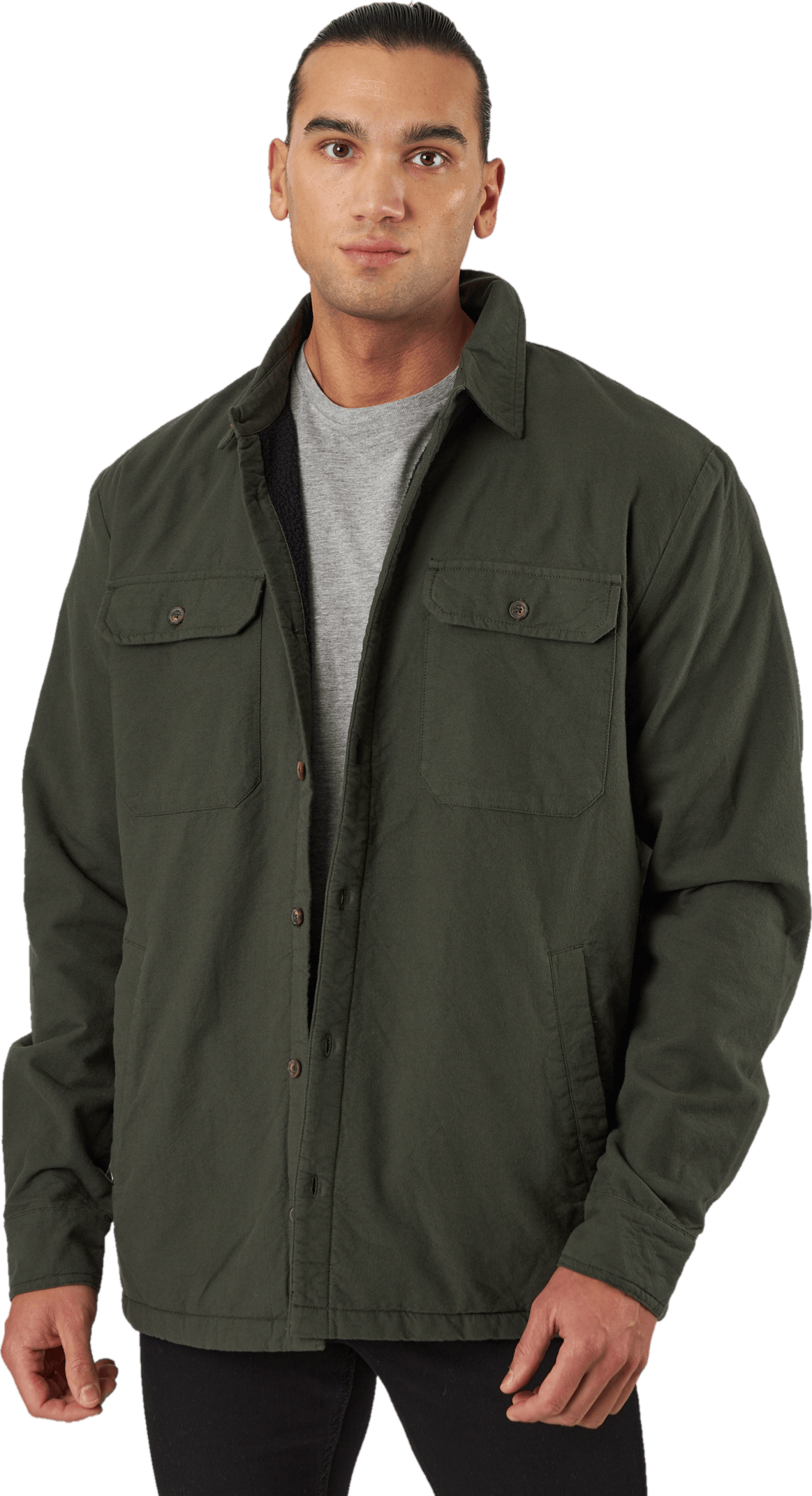 Cargo Shirt Jkt M Dark Khaki, Male, Apparels, jackets, Beige, S