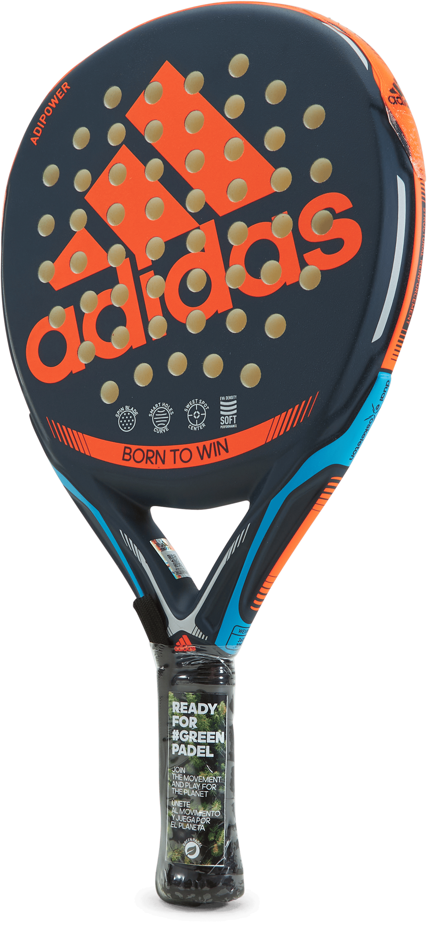 Adipower Ctrl Lite 3.1 Orange, Unisex, Attrezzature, racchette, Tennis, ONESIZE