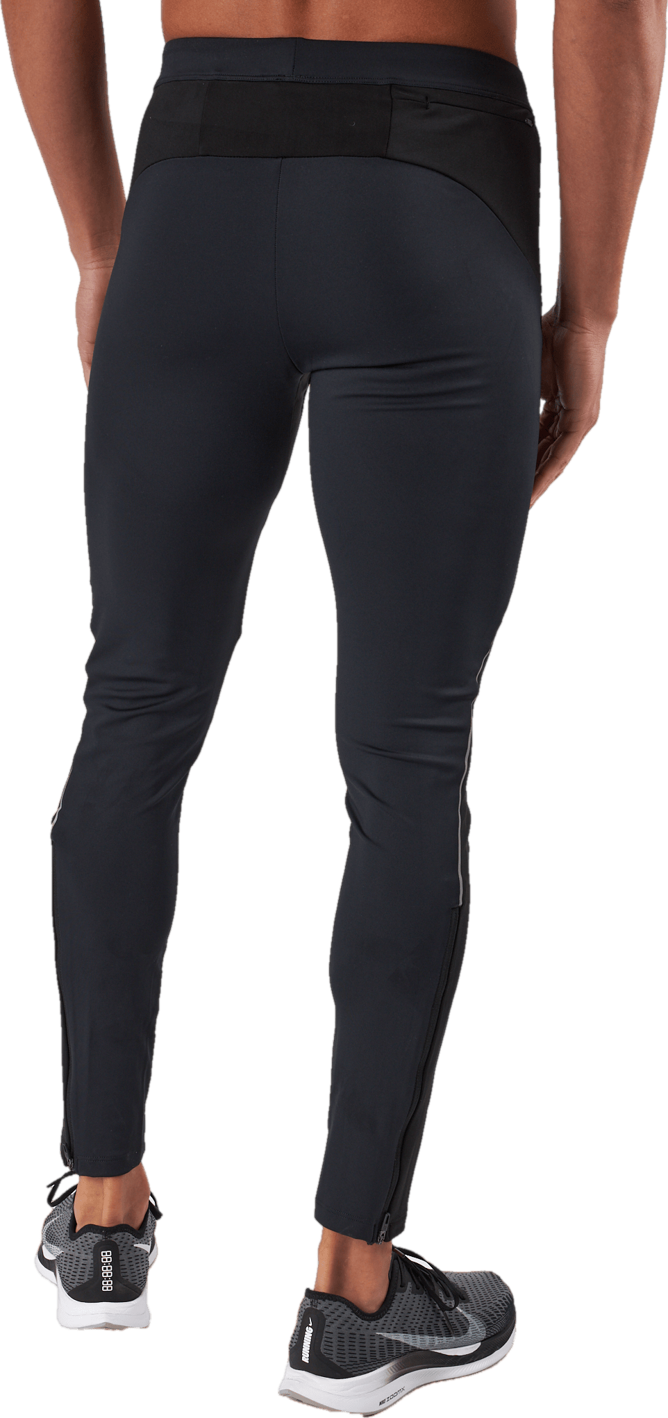 Tights Ceramiwarm Black - Odlo Concrete Grey - Bild 3