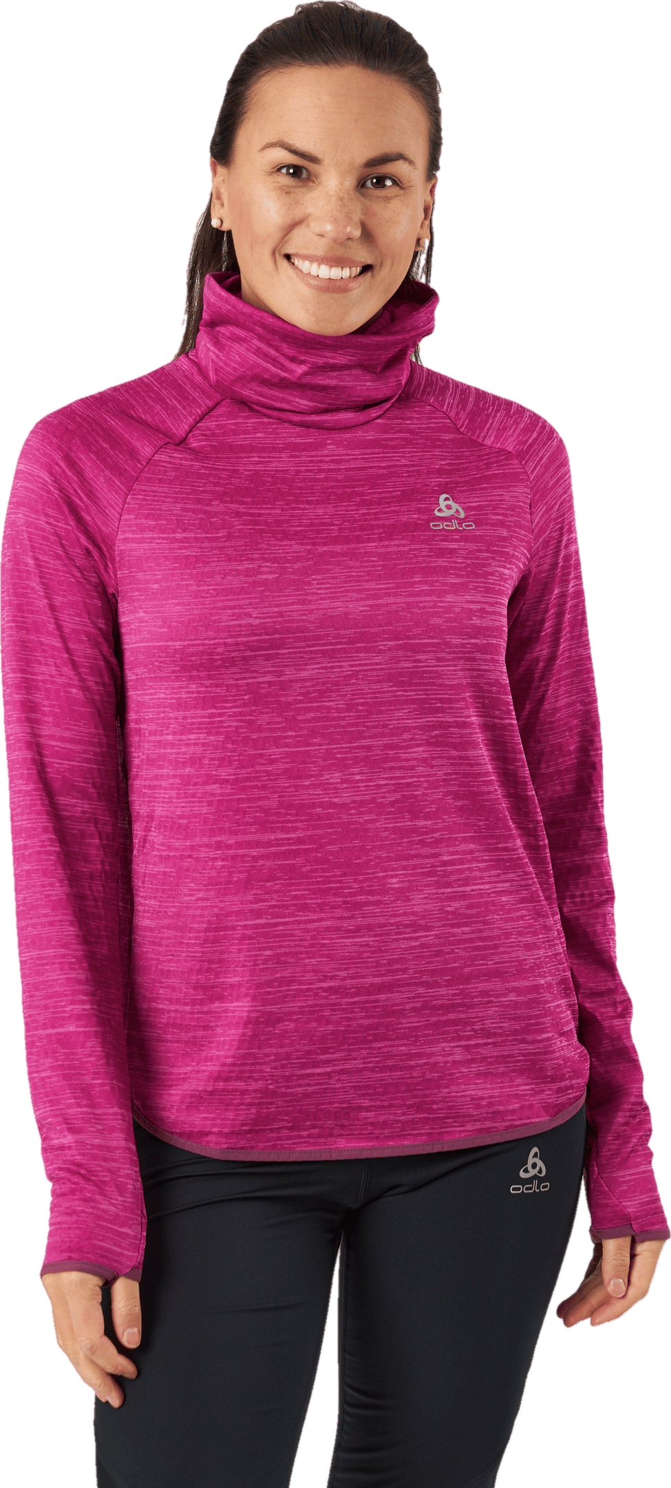 Mid Layer Run Easy Warm Festival Fuchsia Melange