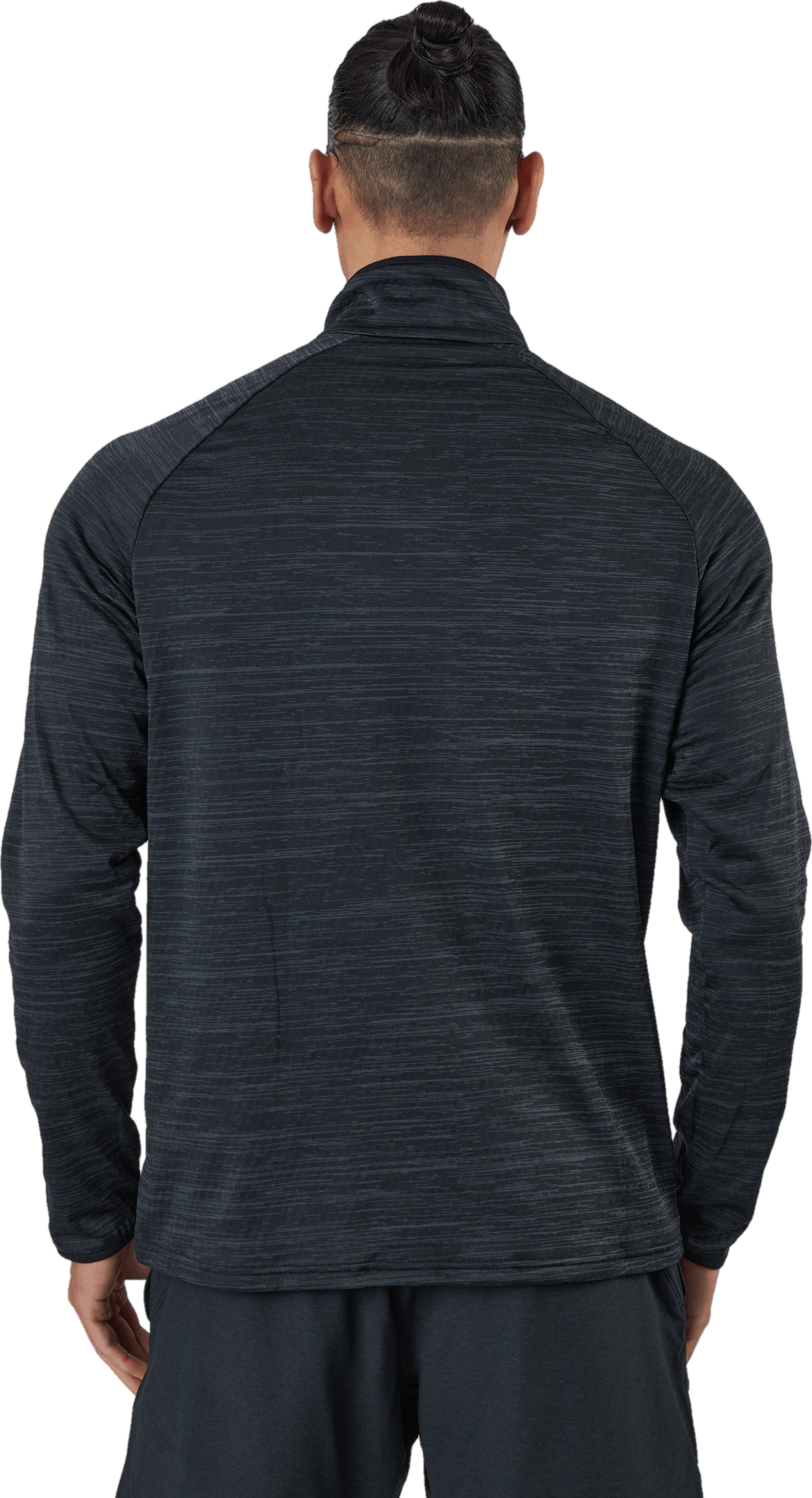 Mid Layer 1/2 Zip Run Easy War Black Melange - Bild 3