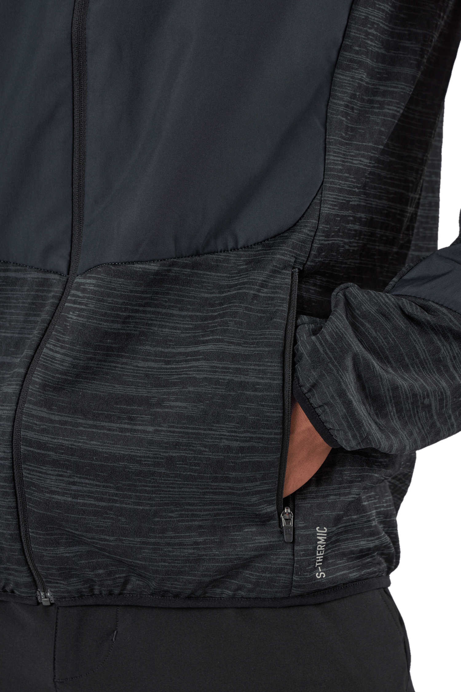 Jacket Run Easy Warm Hybrid Black - Bild 5