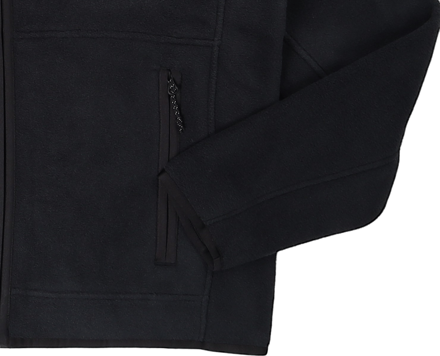 Polartec Dbl Brushed M Fz Black - Bild 3