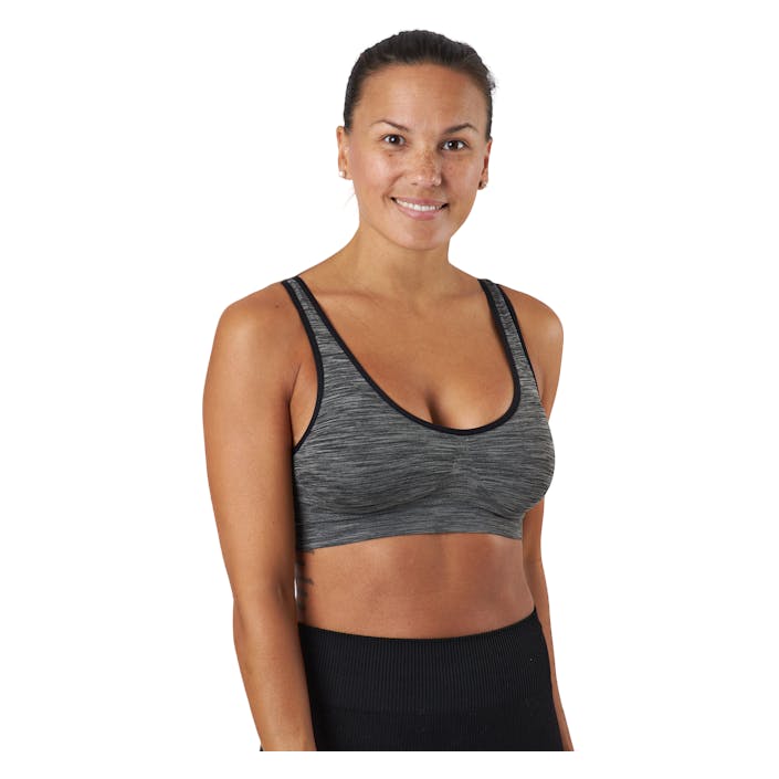 Mira Cir Sports Bra Black Melange, Female, Vêtements, Soutien-gorge de sport, Courses, Gris, L