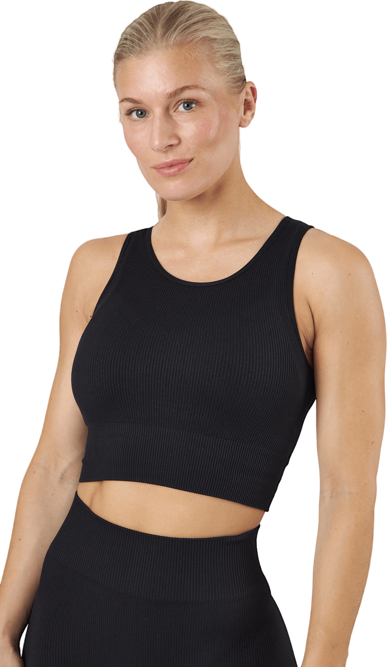 Jaia Life Lounge Cir Short Top Black, Female, Klær, Sports-BH, Løping, Svart, XS/S
