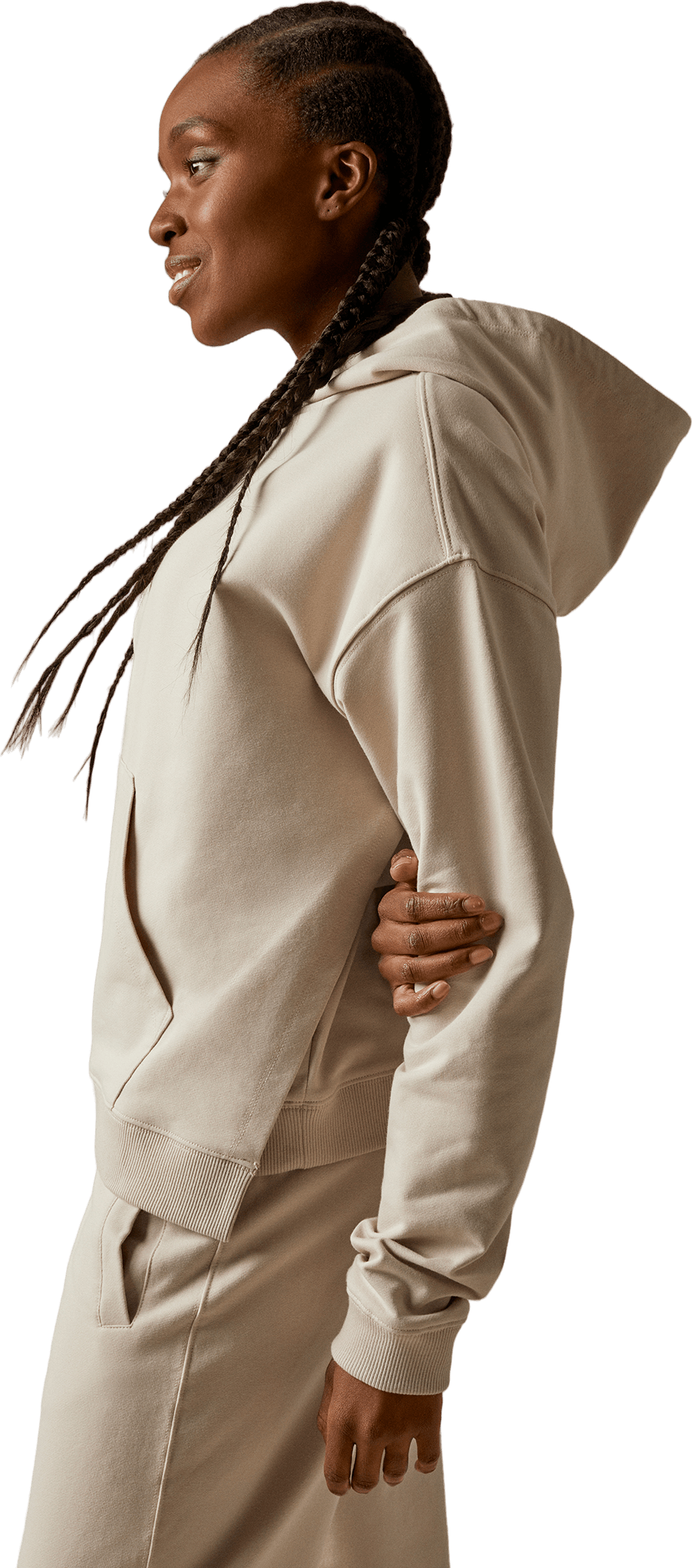 Bff Boxy Hoodie Putty - Bild 4