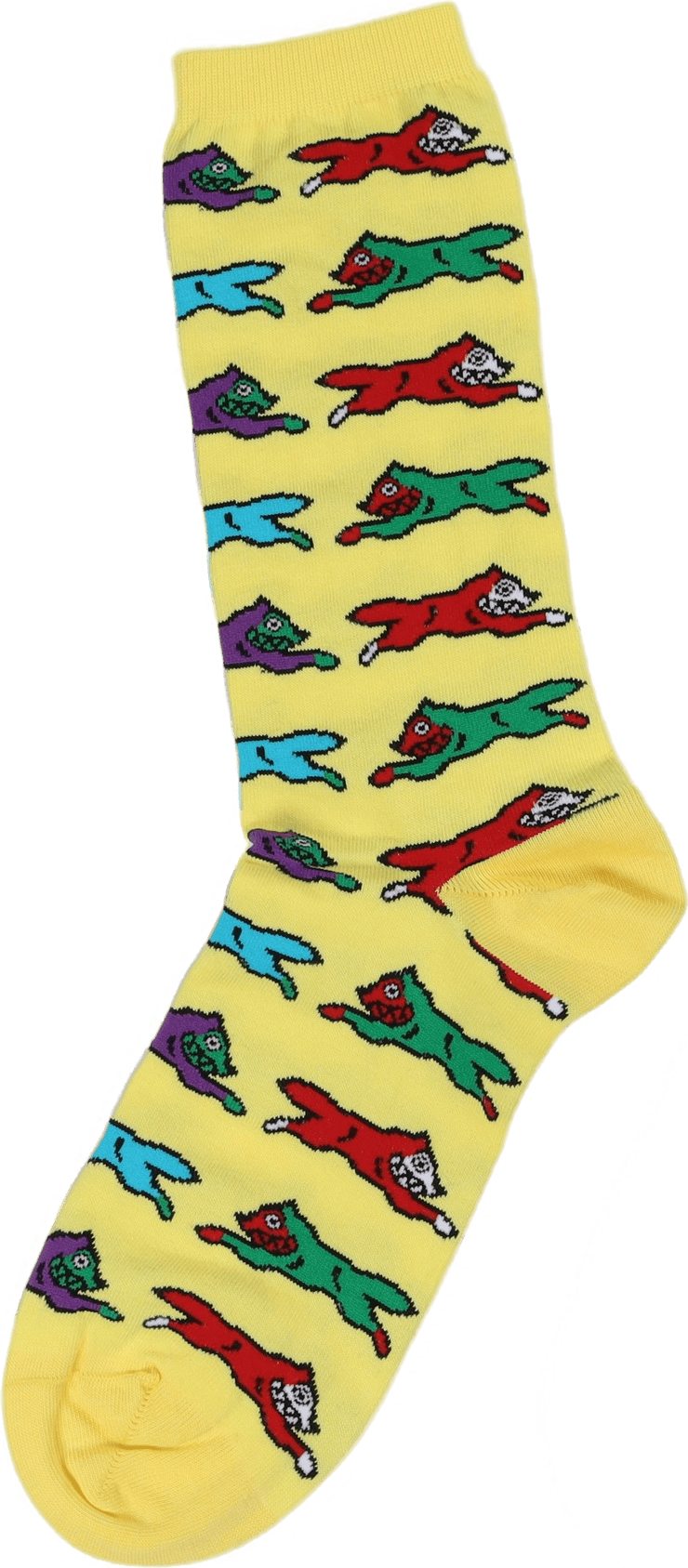 Running Dog Socks Yellow