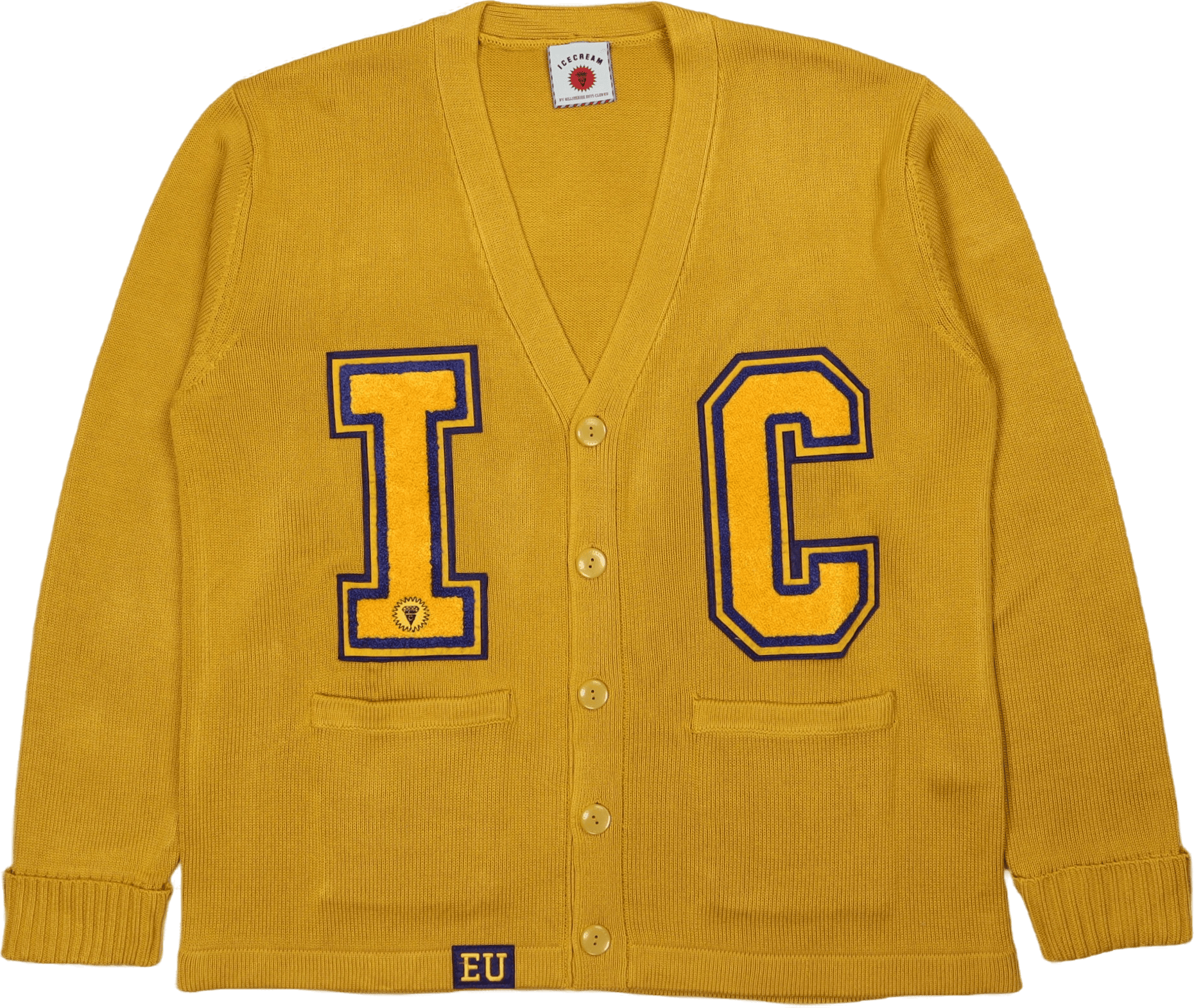 Collegiate Cardigan Yellow