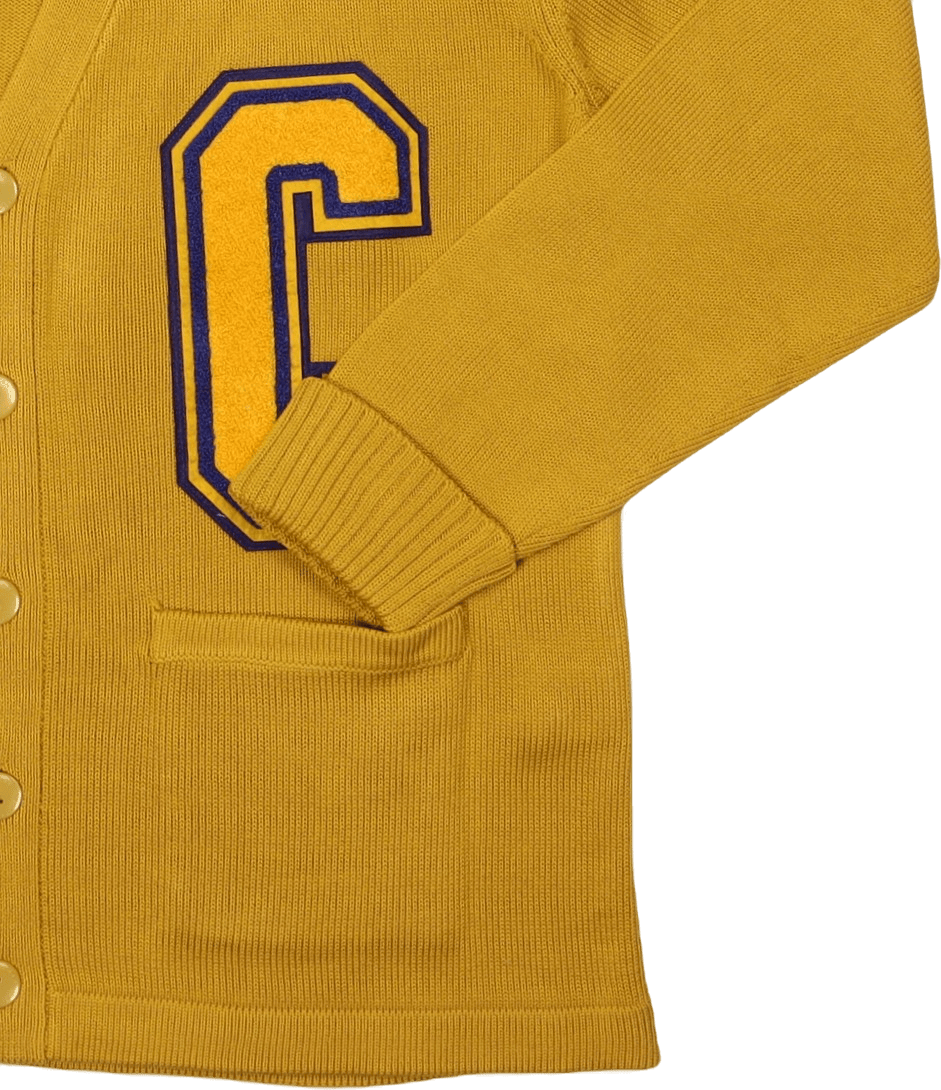Collegiate Cardigan Yellow - Bild 2