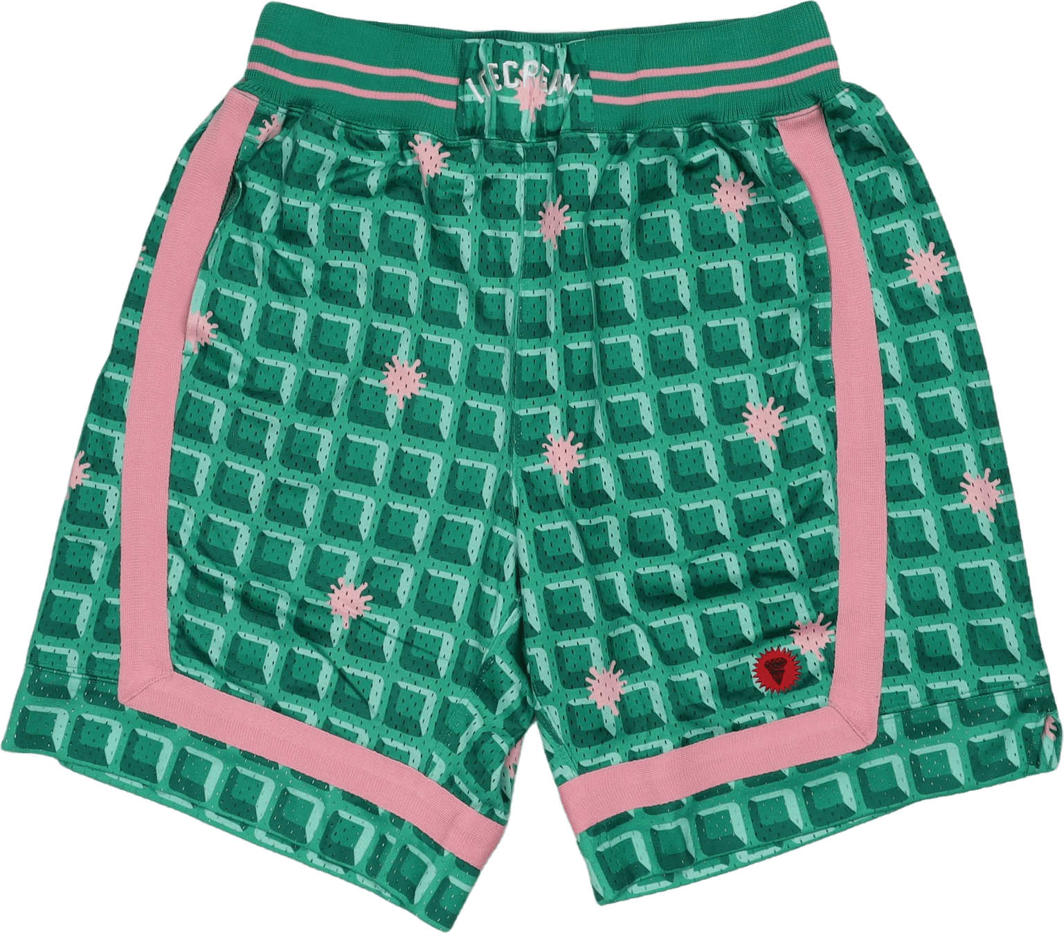 Waffle Basketball Short Green