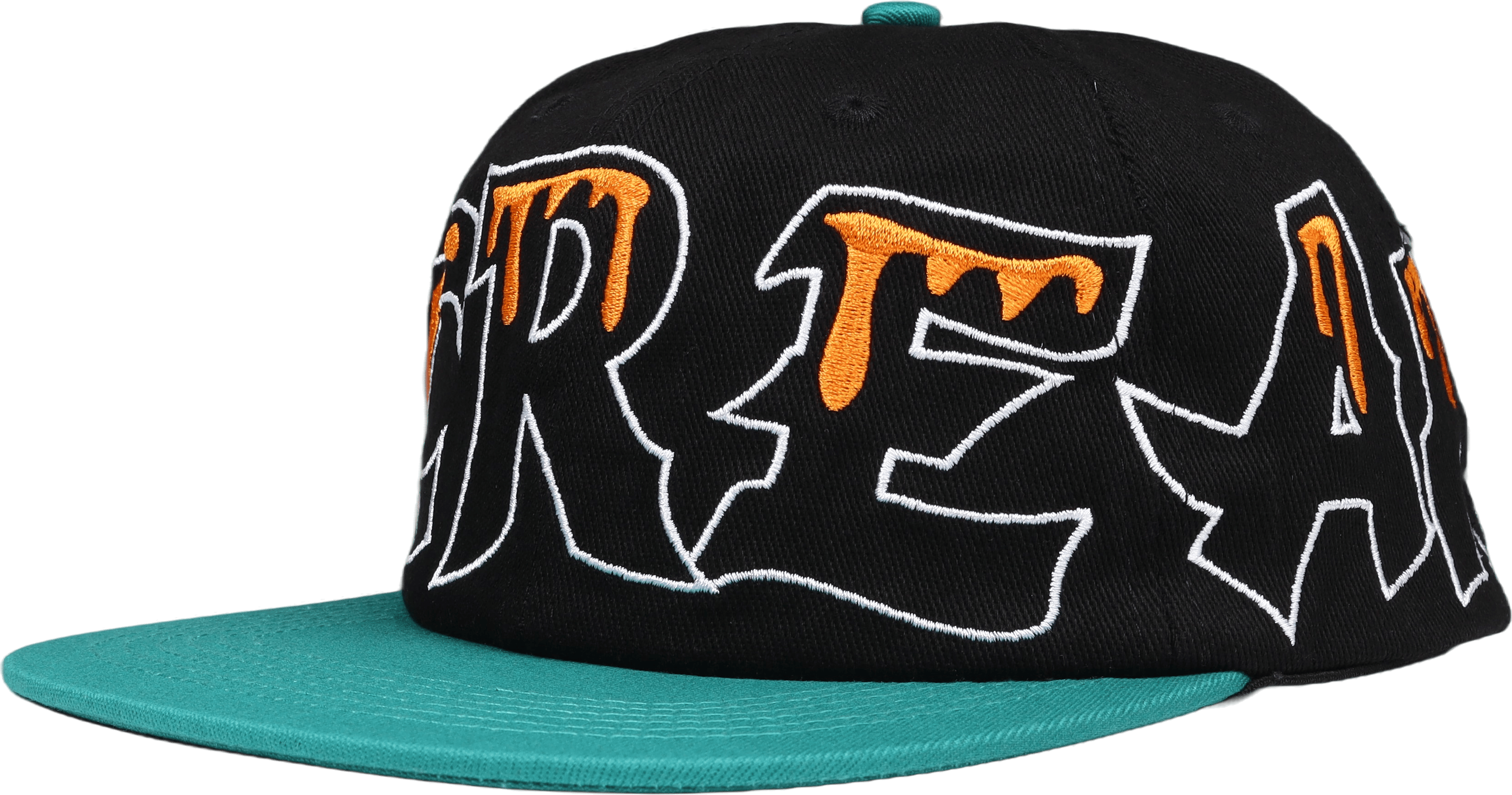 Team Eu 6 Panel Flat Peak Cap Black