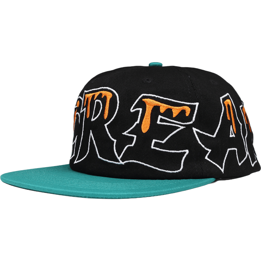 Team Eu 6 Panel Flat Peak Cap Black