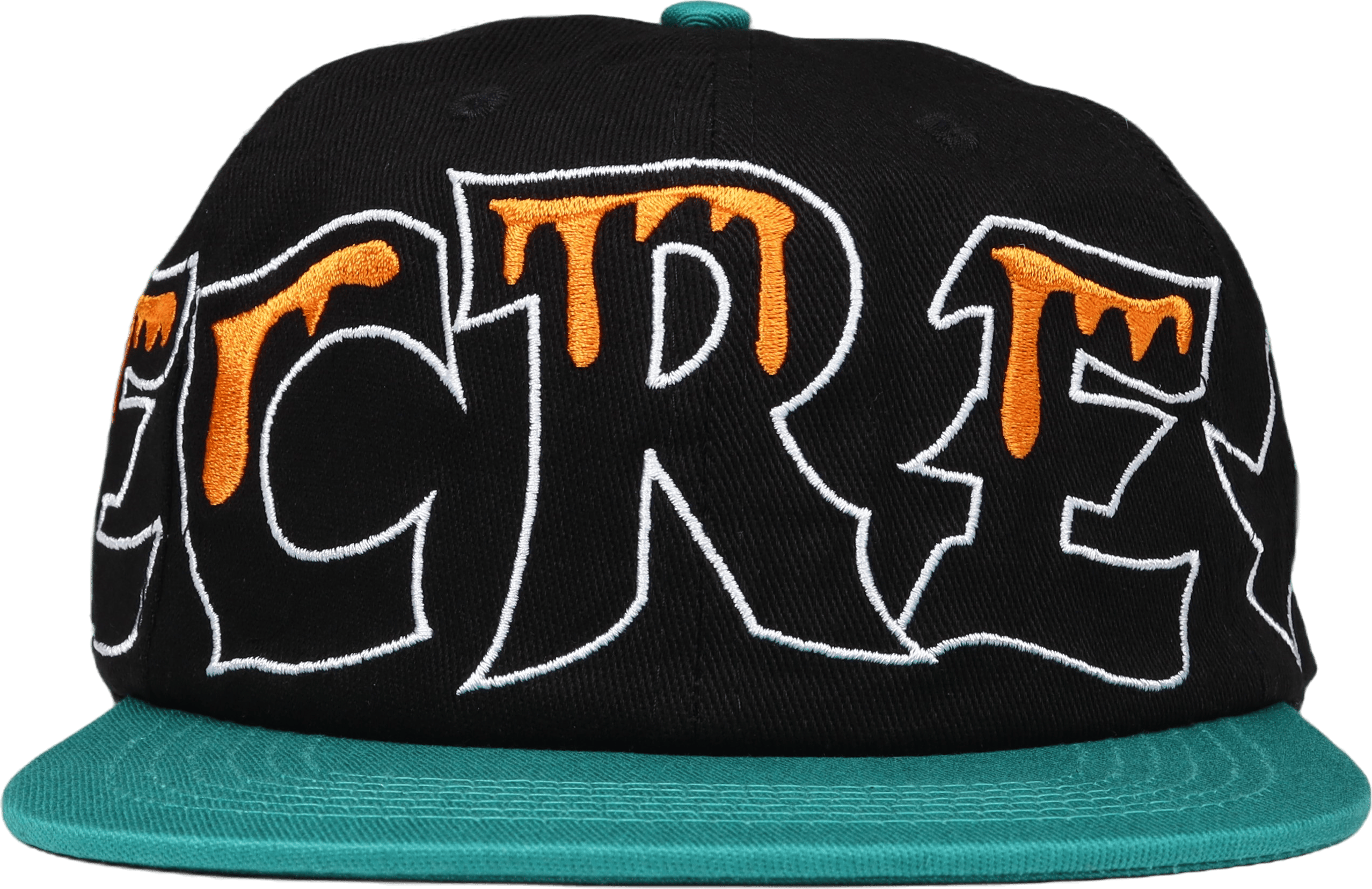 Team Eu 6 Panel Flat Peak Cap Black - Bild 2