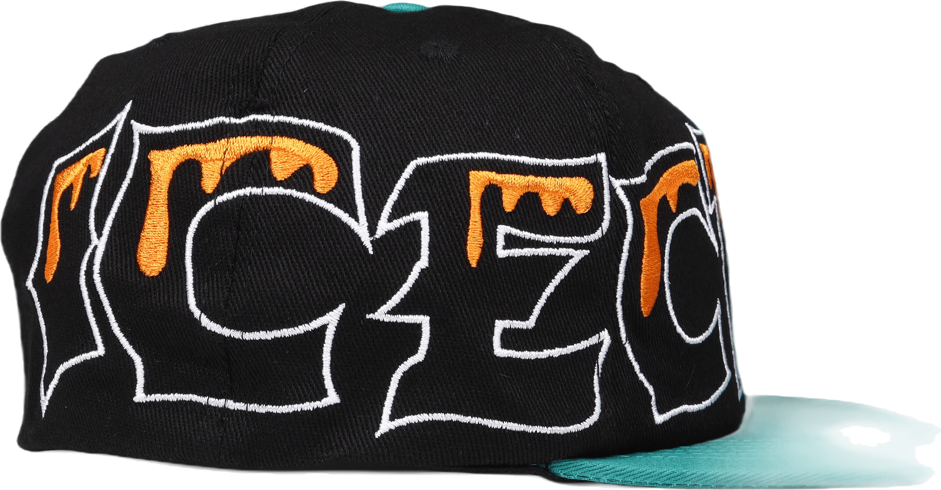 Team Eu 6 Panel Flat Peak Cap Black - Bild 4