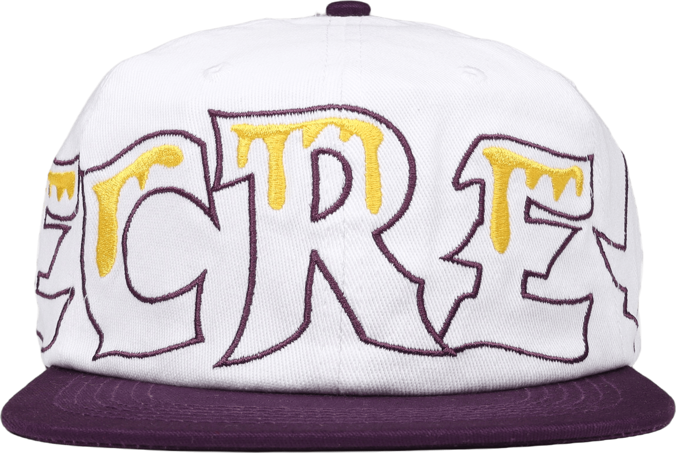 Team Eu 6 Panel Flat Peak Cap White - Bild 2