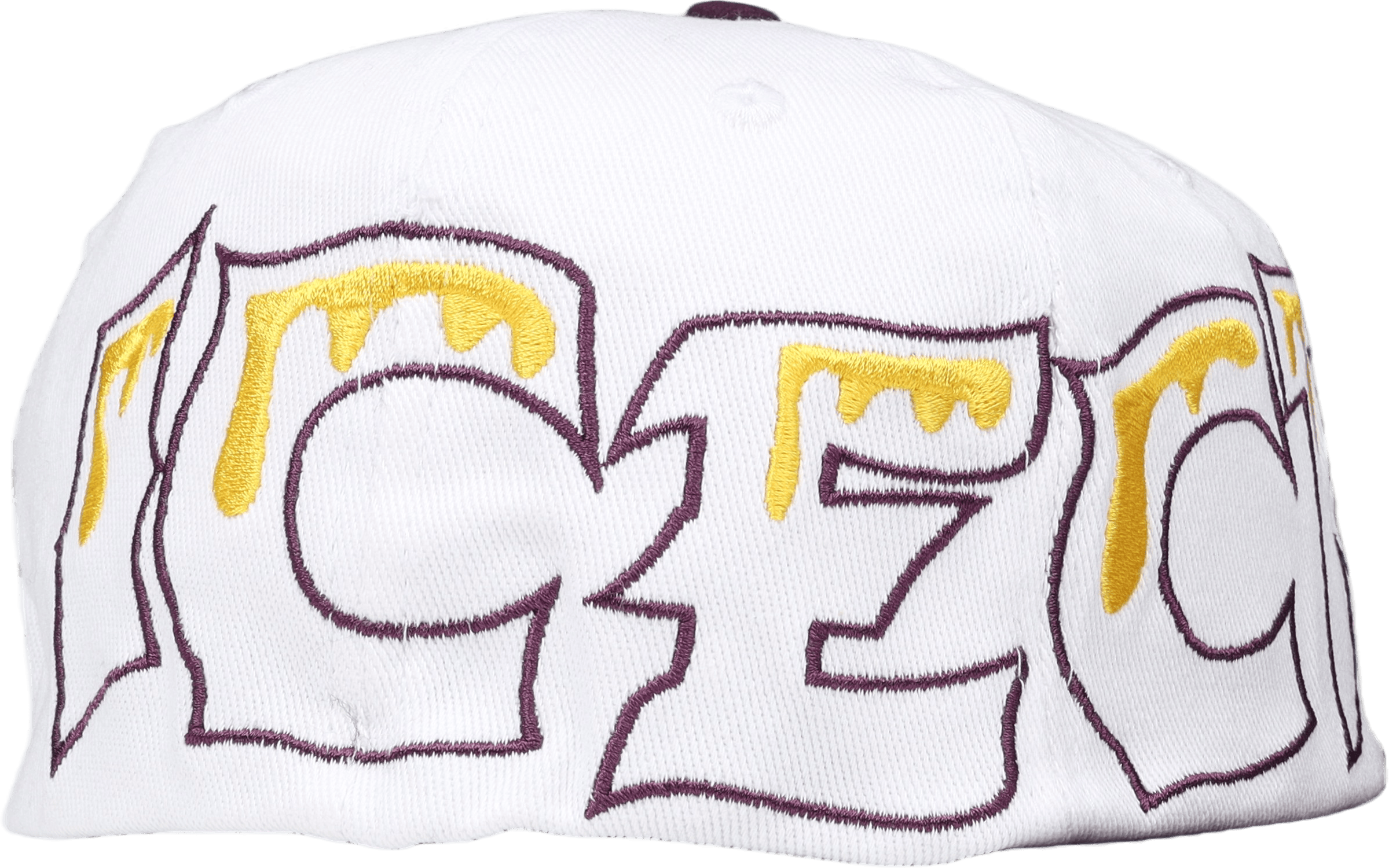 Team Eu 6 Panel Flat Peak Cap White - Bild 4