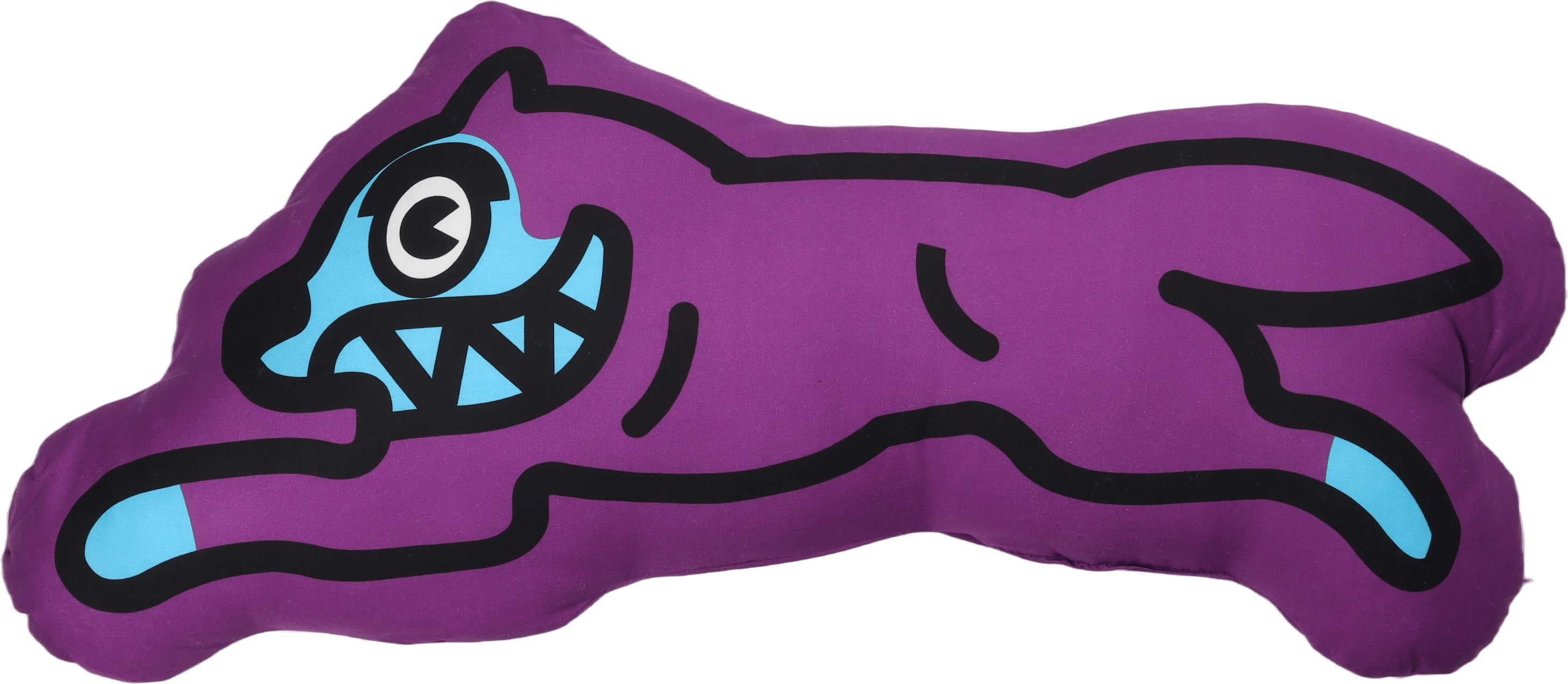 Running Dog Cushion Purple