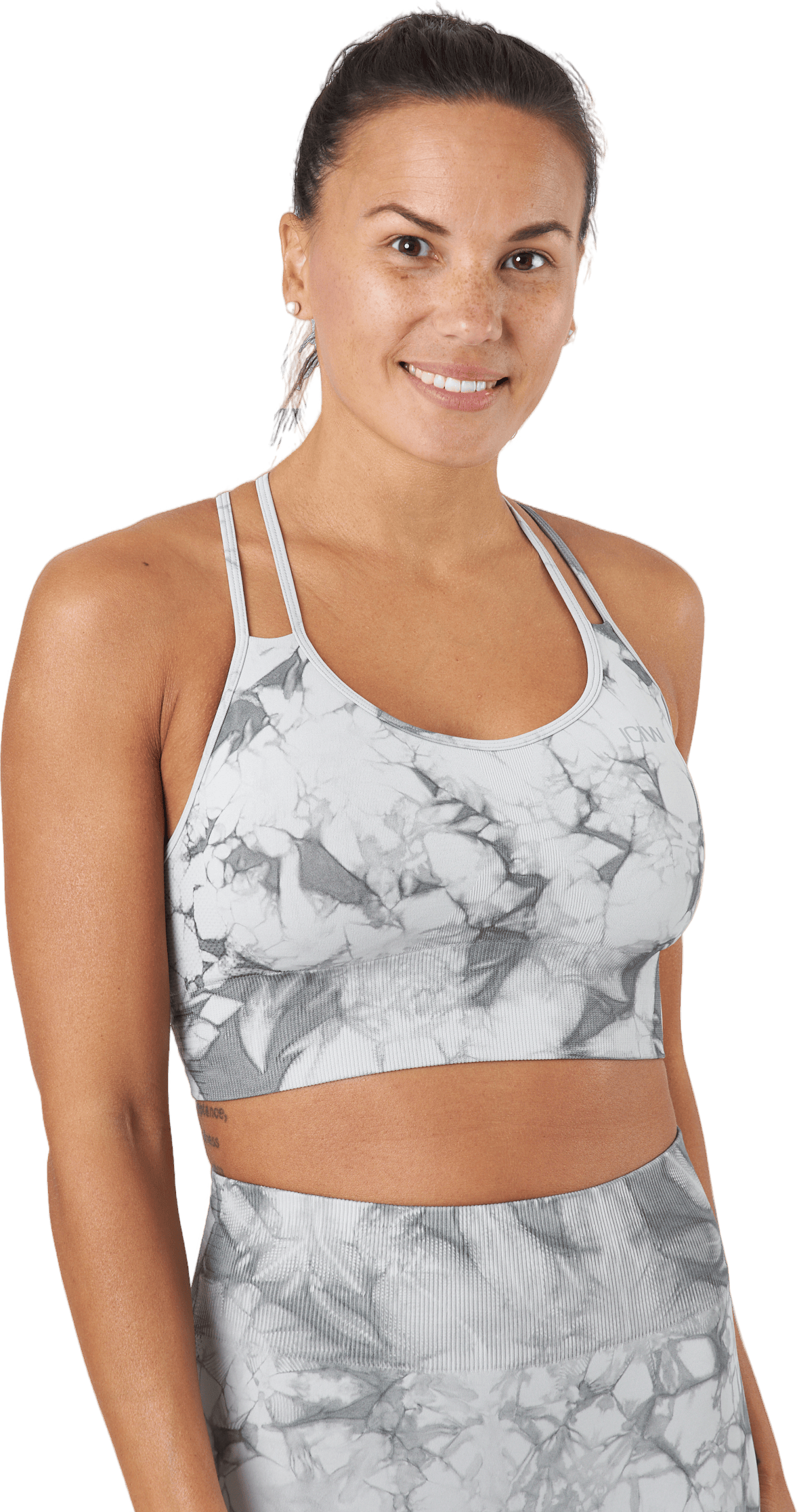 Define Seamless Tie Dye Sports Grey Melange